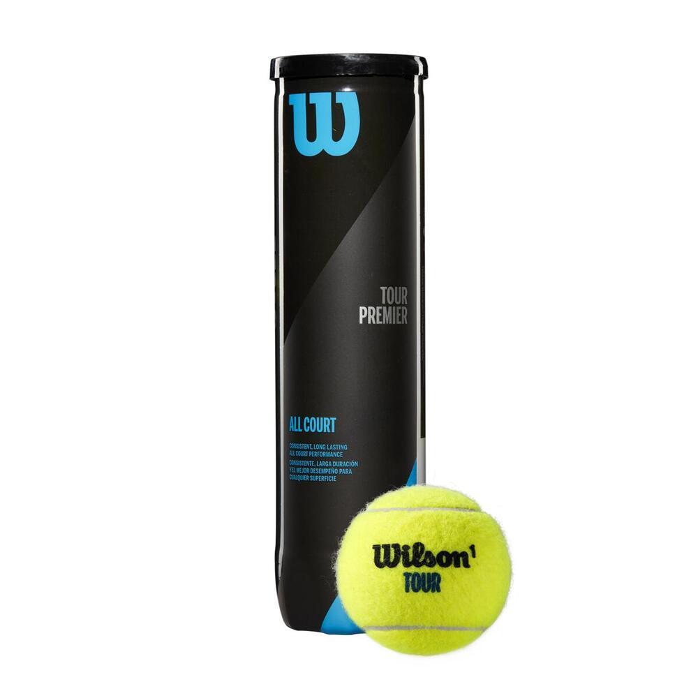 Tubo De 4 Pelotas De Tenis Wilson Tour Premier