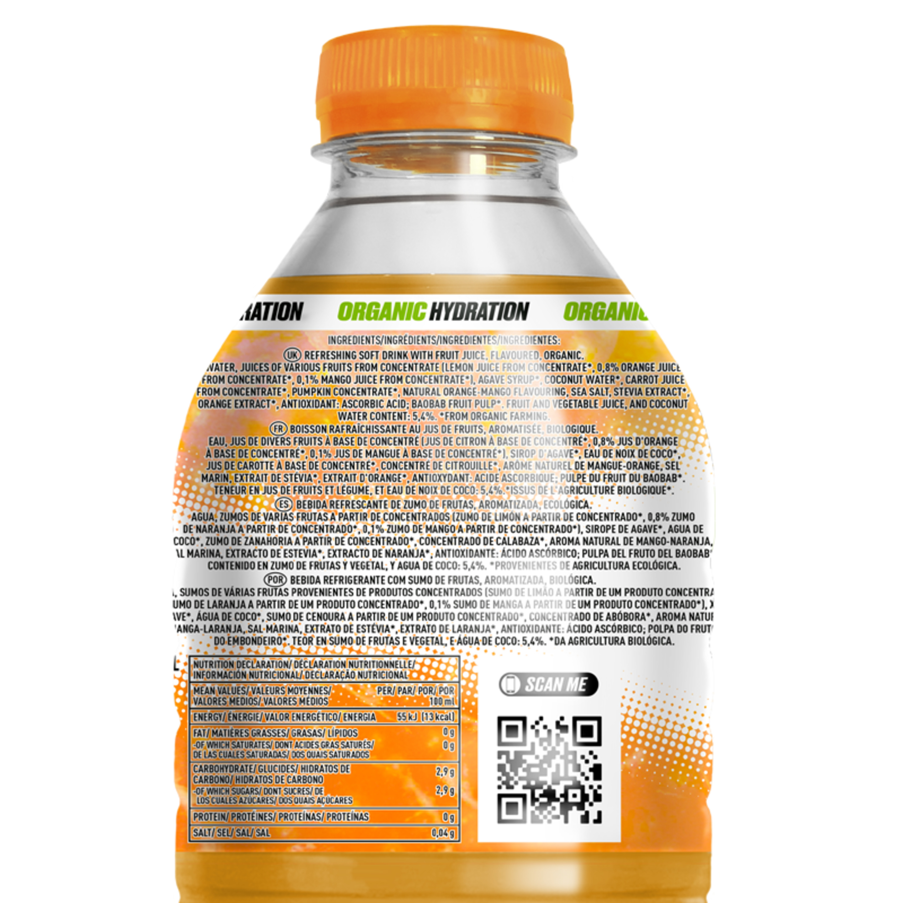 Pack 4 Botellas De 1,5 Litros De Naranja Y Mango  MKP