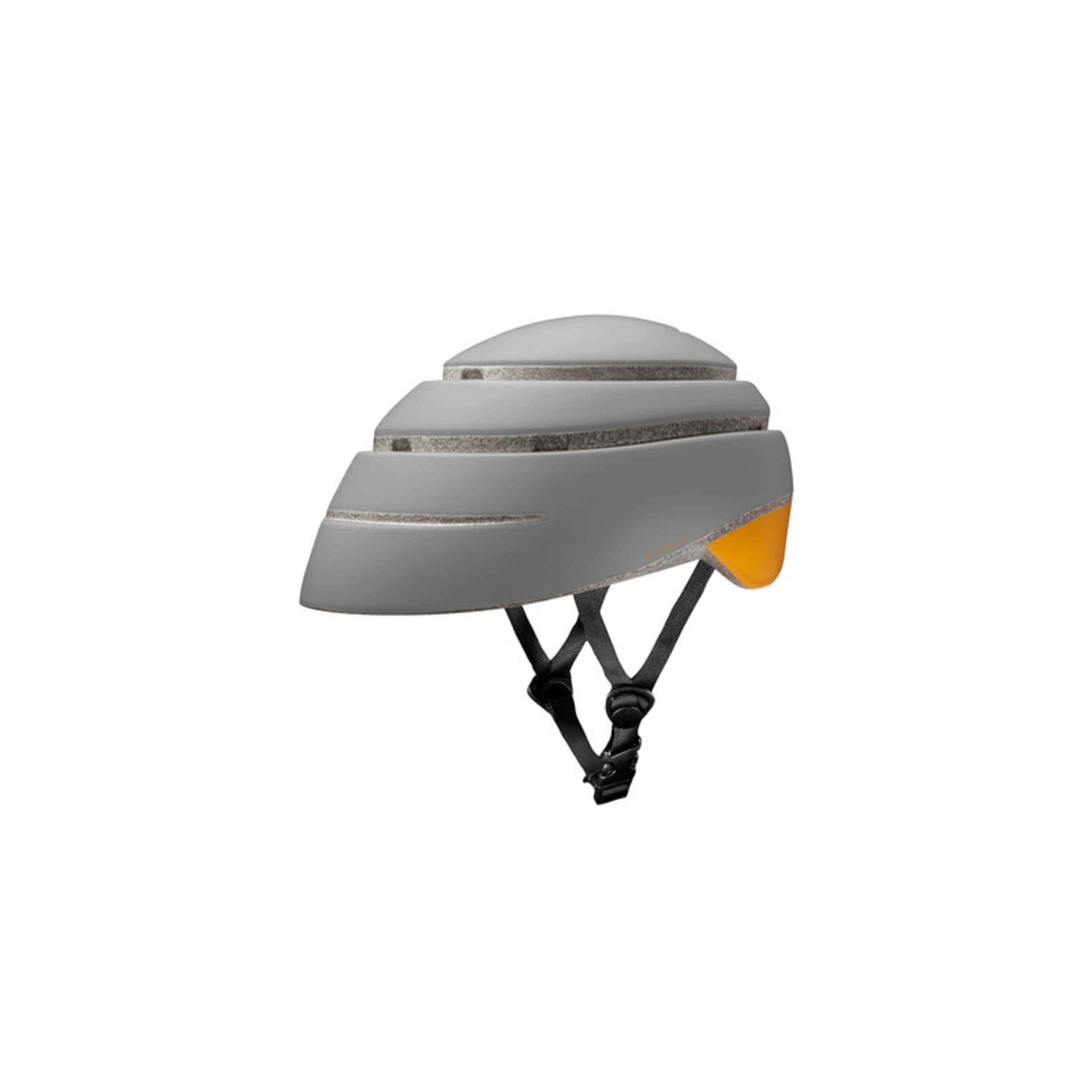 Capacete Dobrável Para Bicicleta (Helmet Loop, Fossil / Mostarda) - Cinzento/Amarelo - Seguro, dobrável e estilo urbano. | Sport Zone MKP