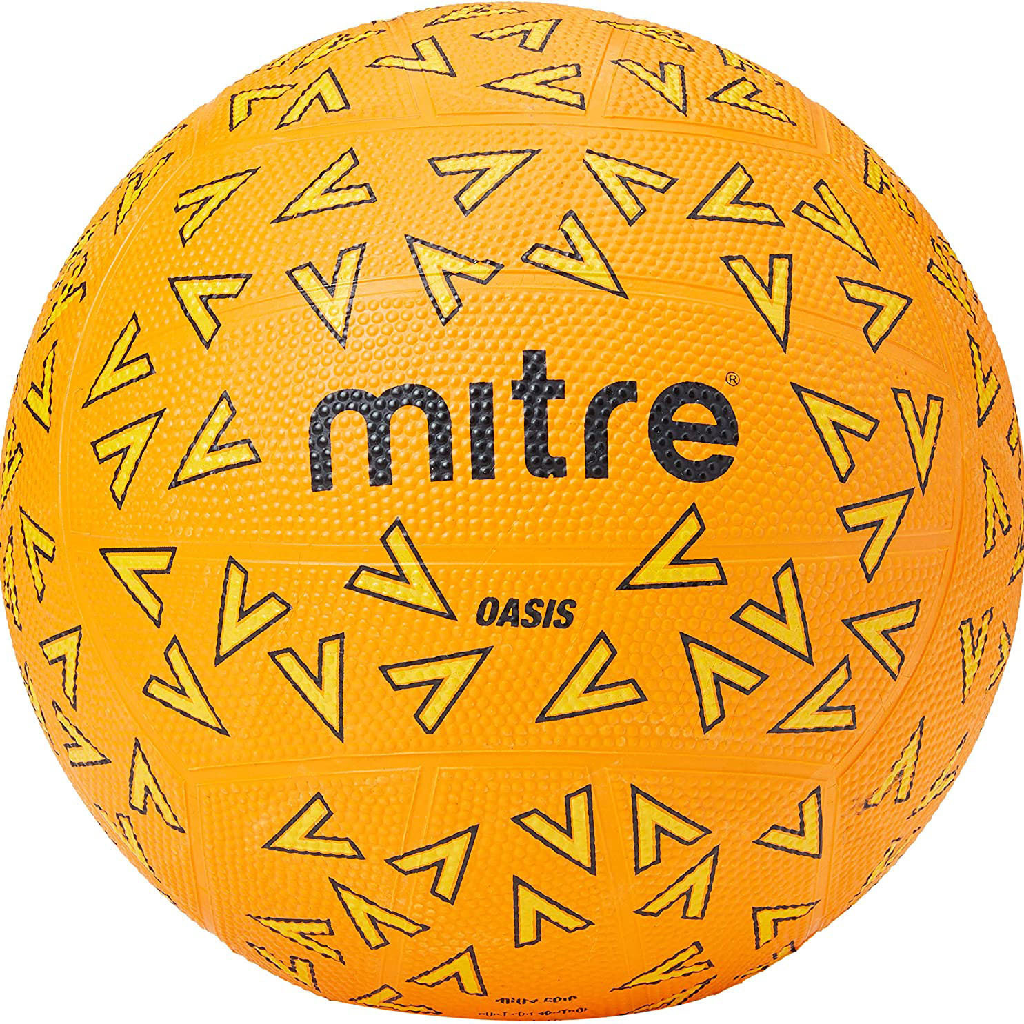 Balón Netball Mitre Oasis - naranja-negro - 