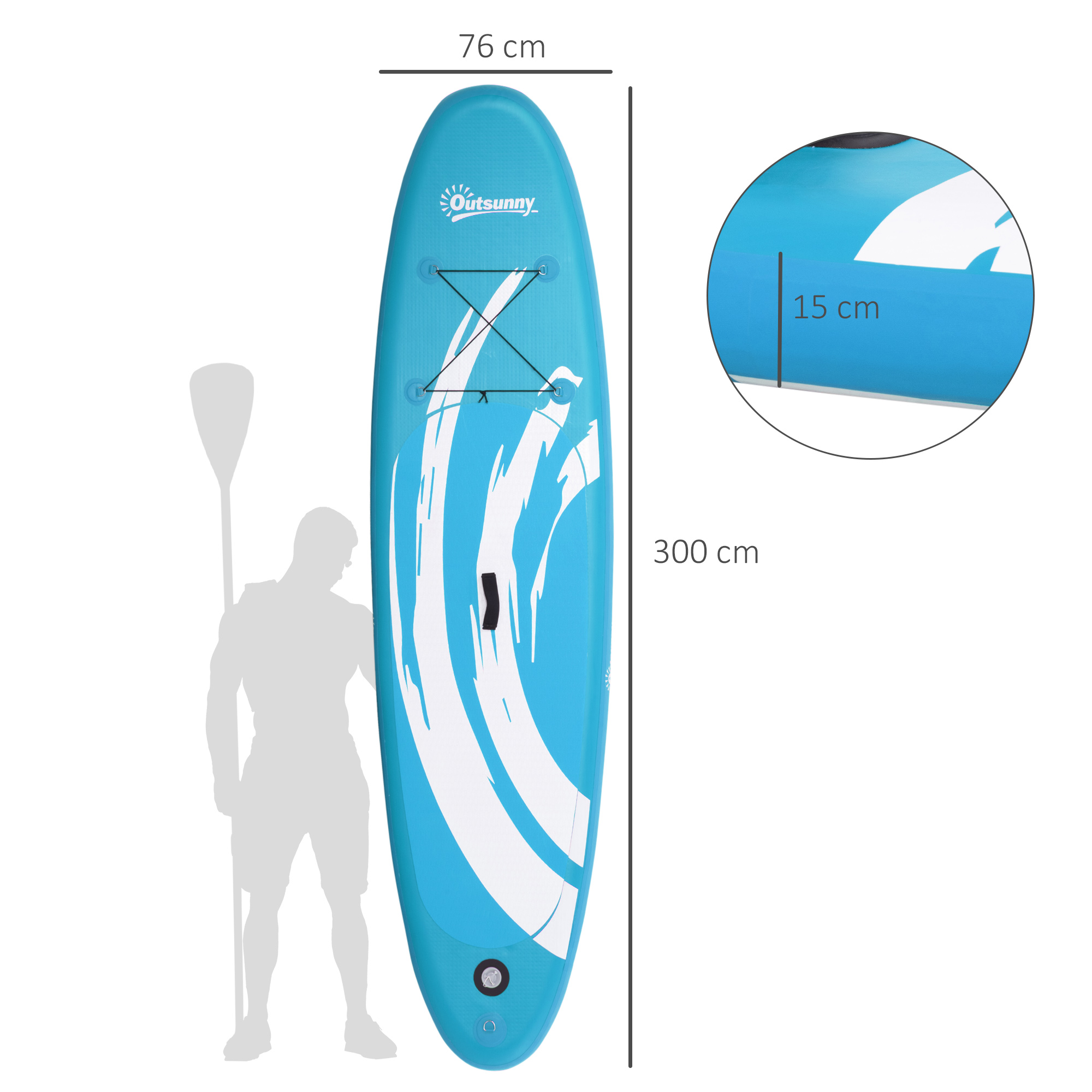Prancha De Paddle Surf Outsunny A33-028bu