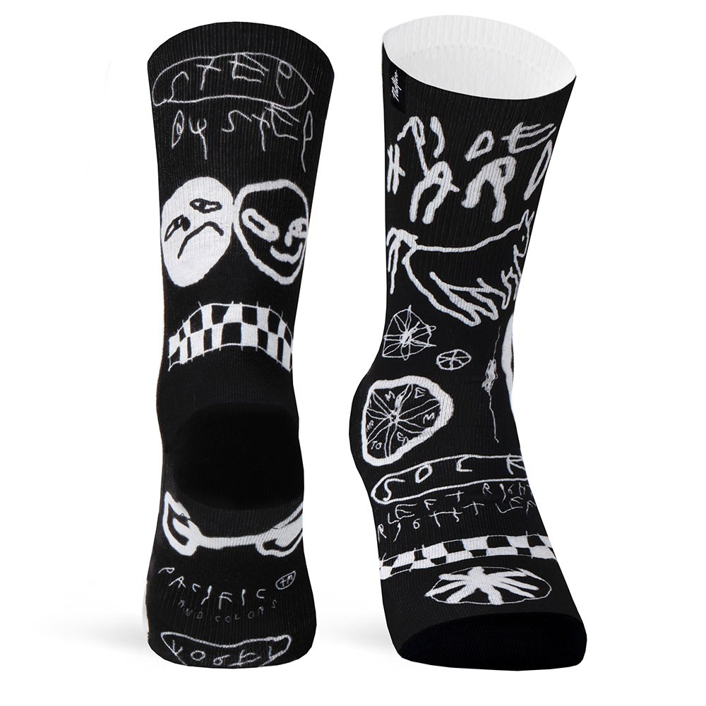 Calcetines Running Pacific And Co Vogel - negro-blanco - 