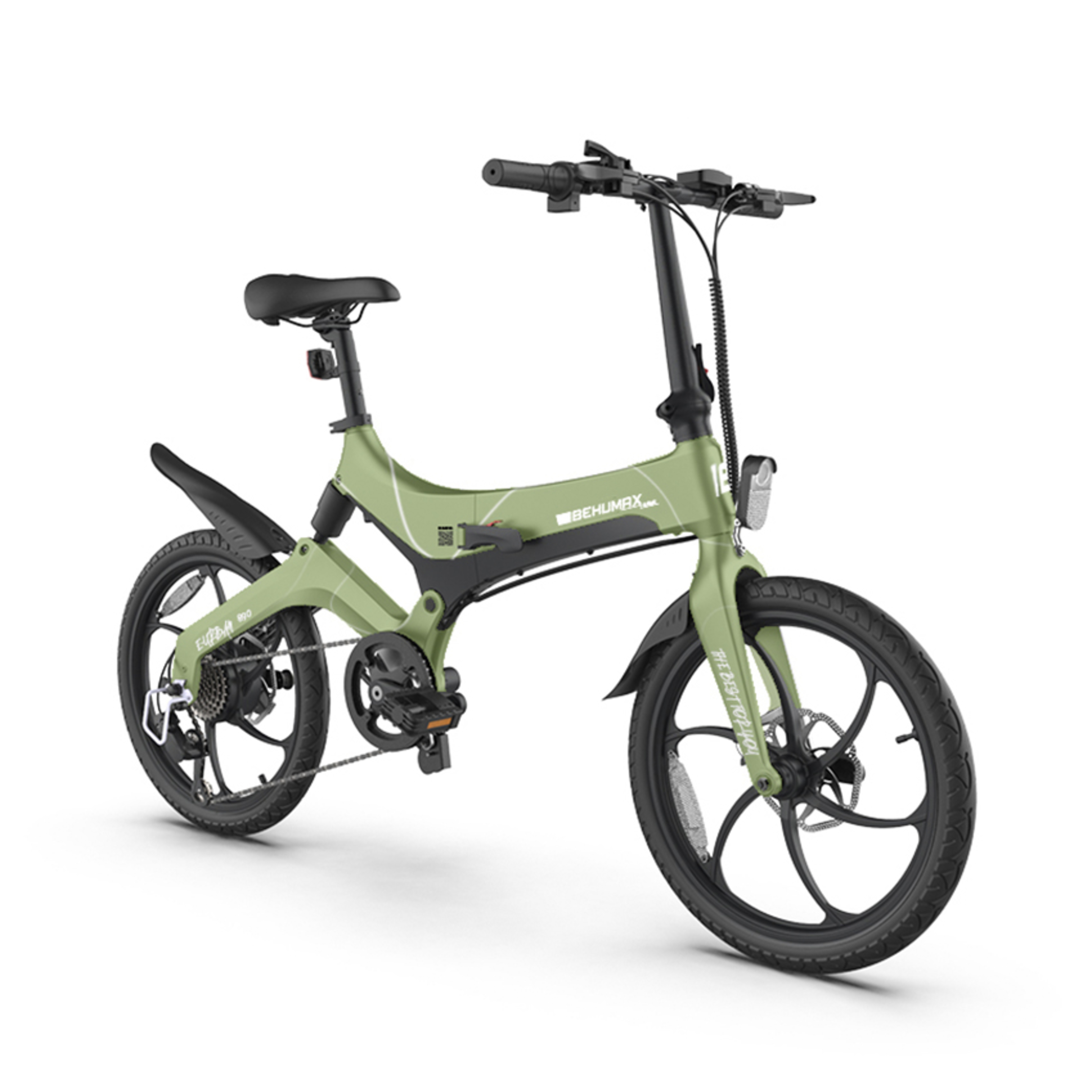 Bicicleta Elétrica Behumax E-urban 890 Verde - Verde - Bicicleta Dobrável | Sport Zone MKP
