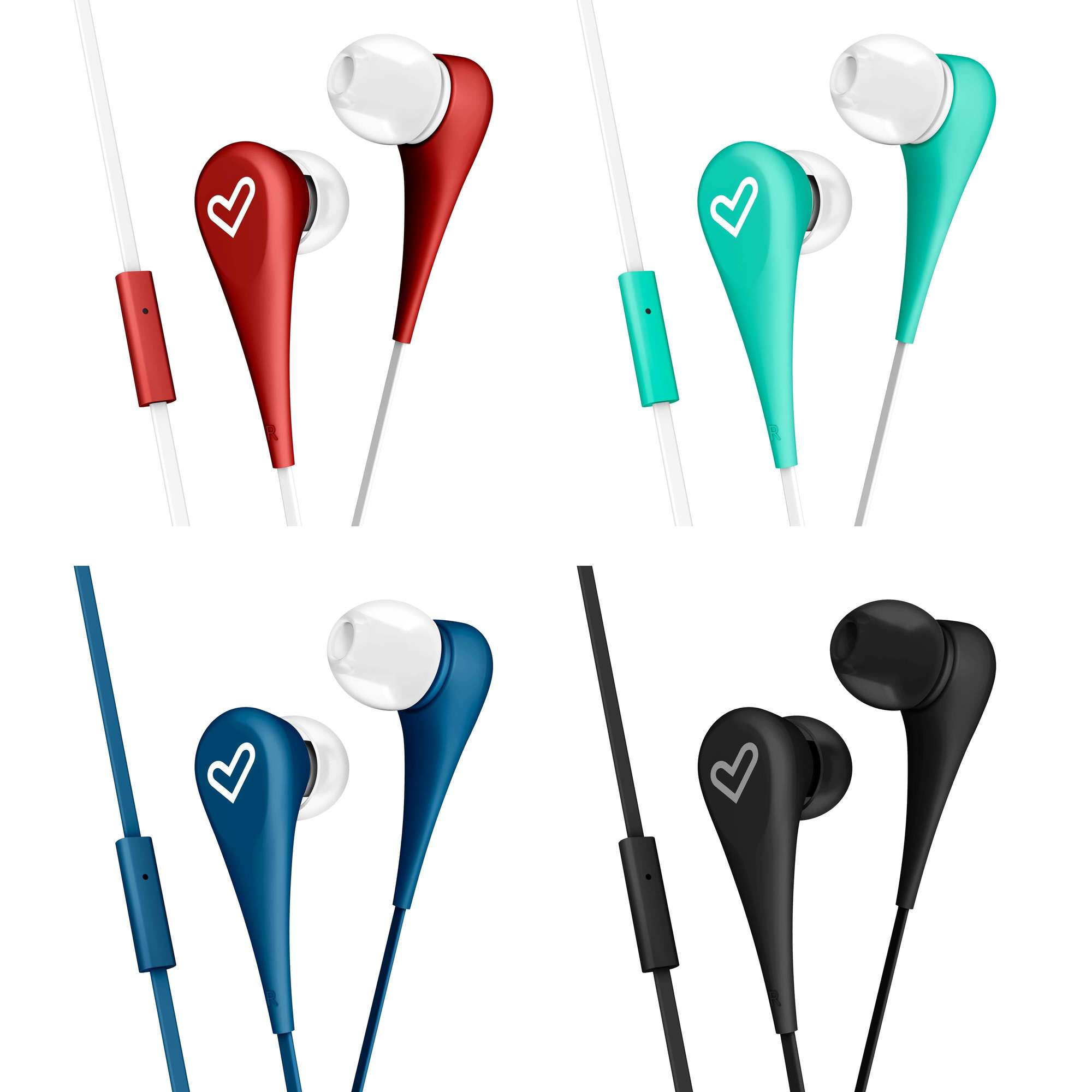 Auscultadores Deportivos  Style 1+ Red (in-ear, Mic, Control Talk, Flat Cable)