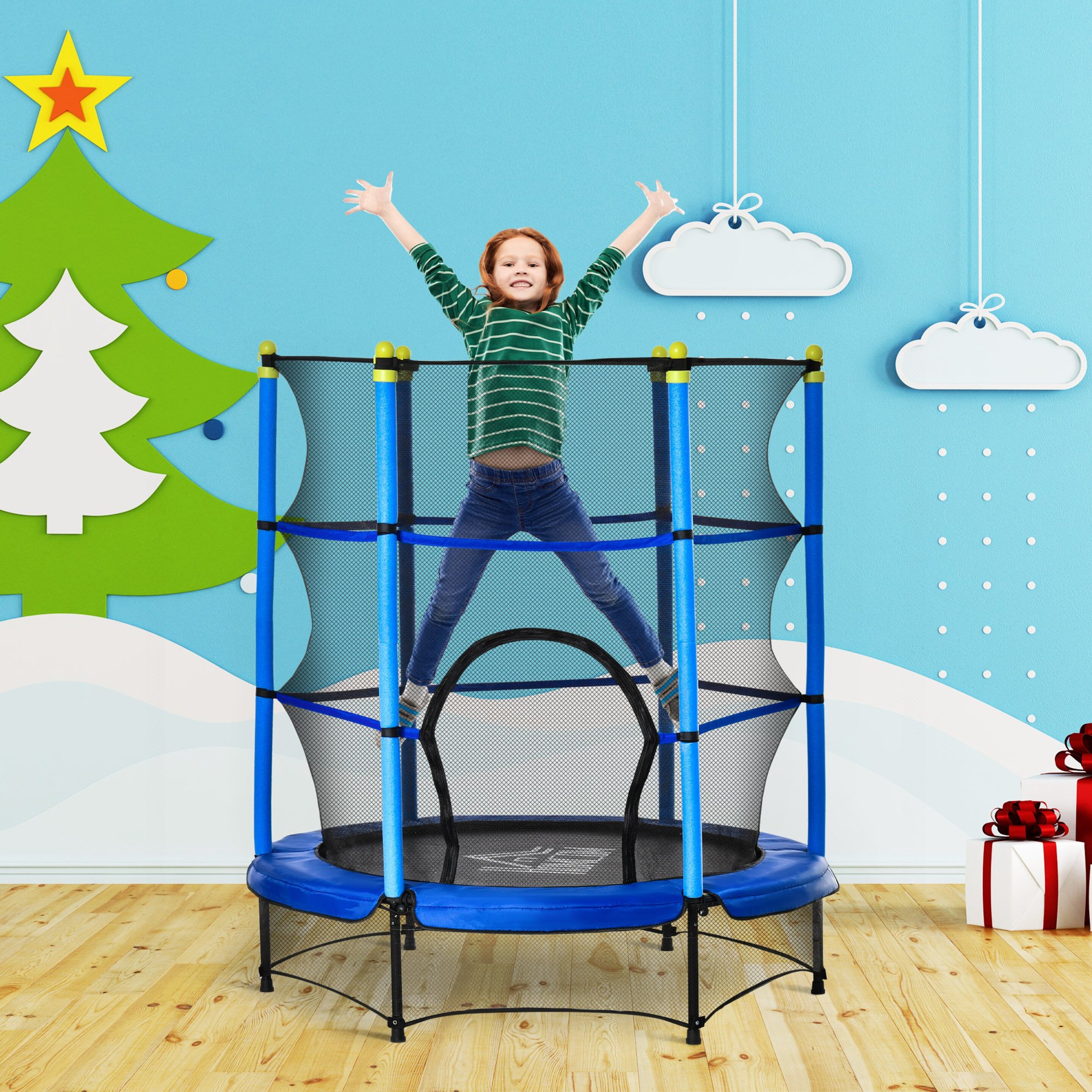 Trampolín Para Niños Homcom 342-008v01bu