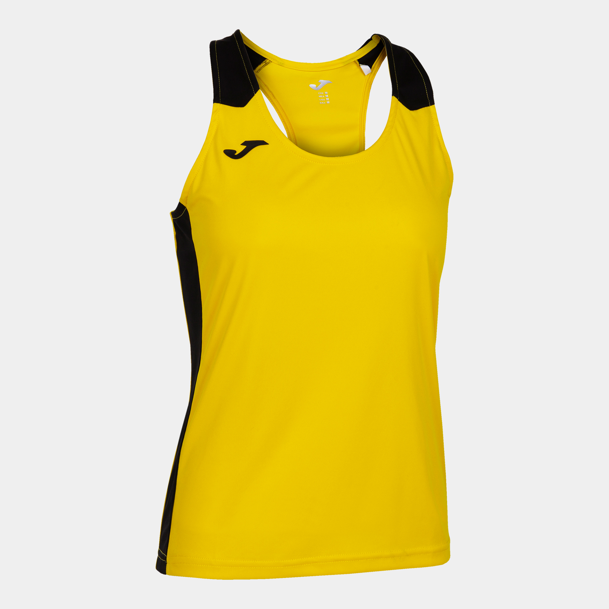 T-shirt De Alça Joma Record Ii Amarelo Preto - amarillo-negro - 