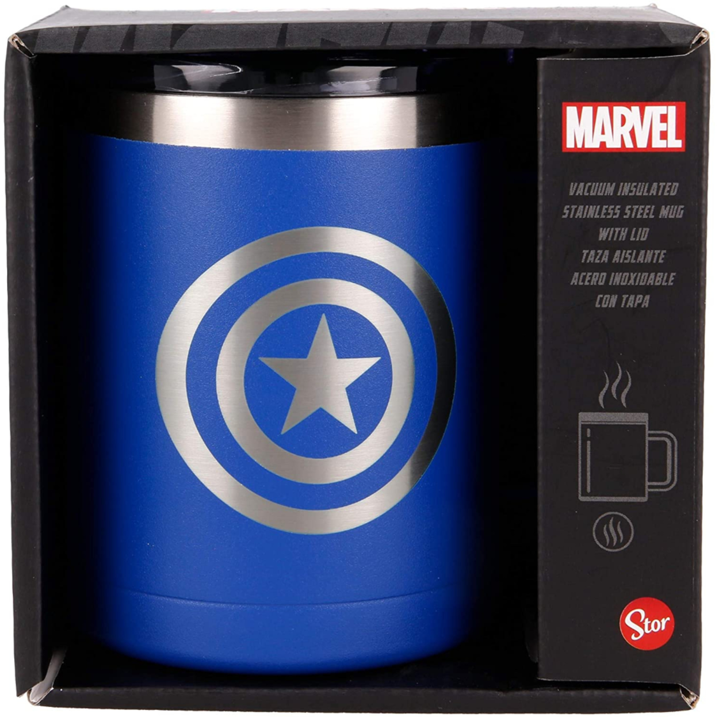 Marvel 380 Ml Copo De Aço Inoxidável