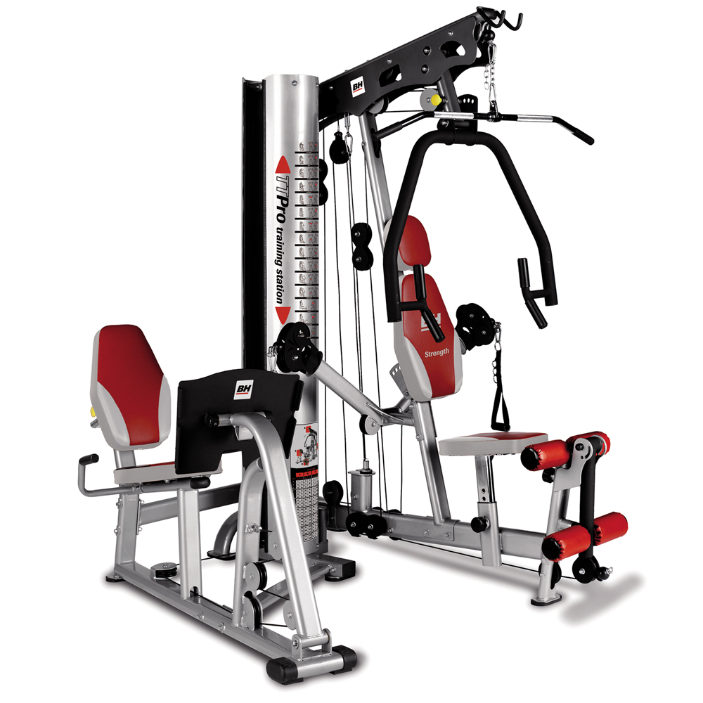 Multiestación Bh Fitness Tt Pro G156 Semiprofesional - rojo-gris - 