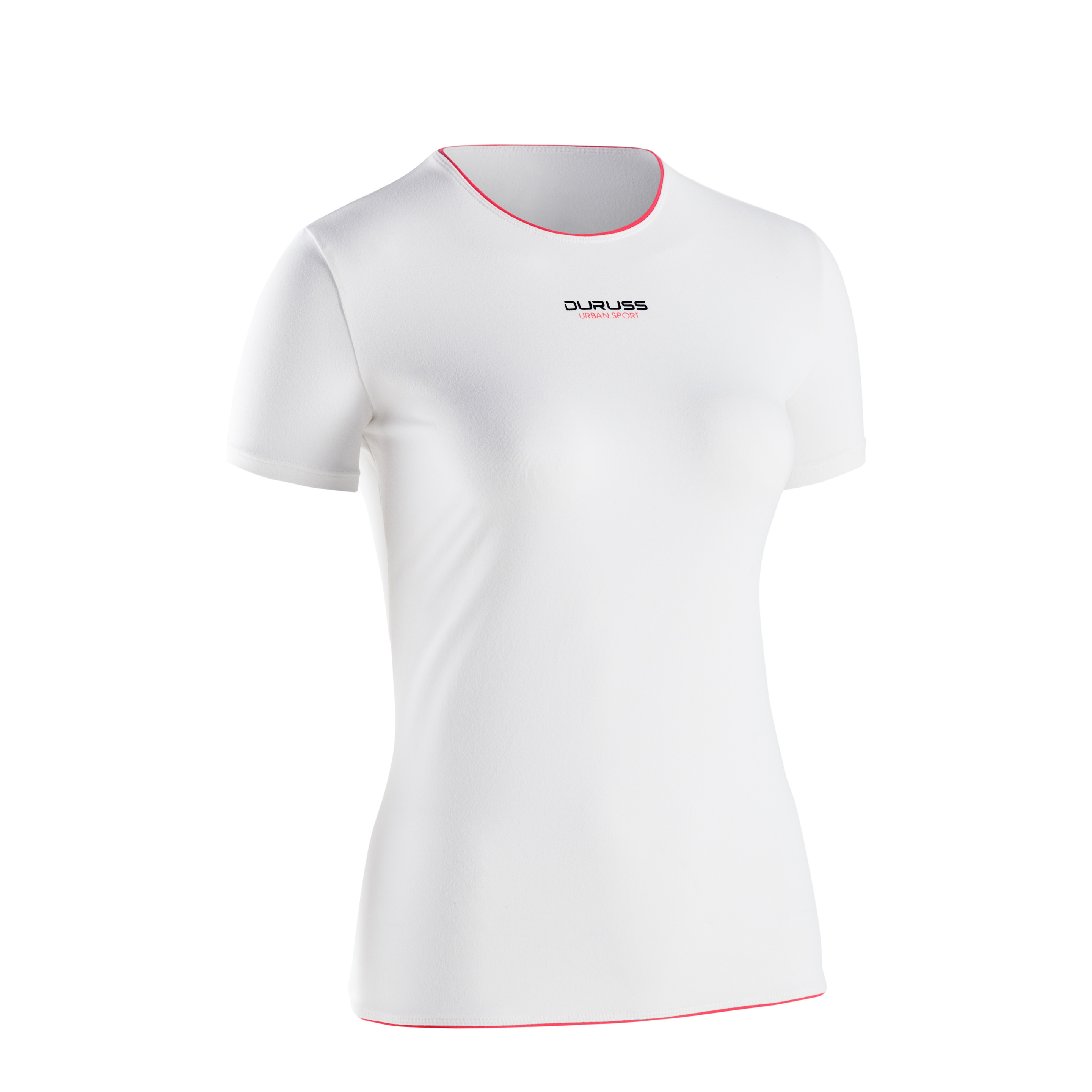 Camiseta Técnica De Manga Corta Color Blanco Duruss Padel