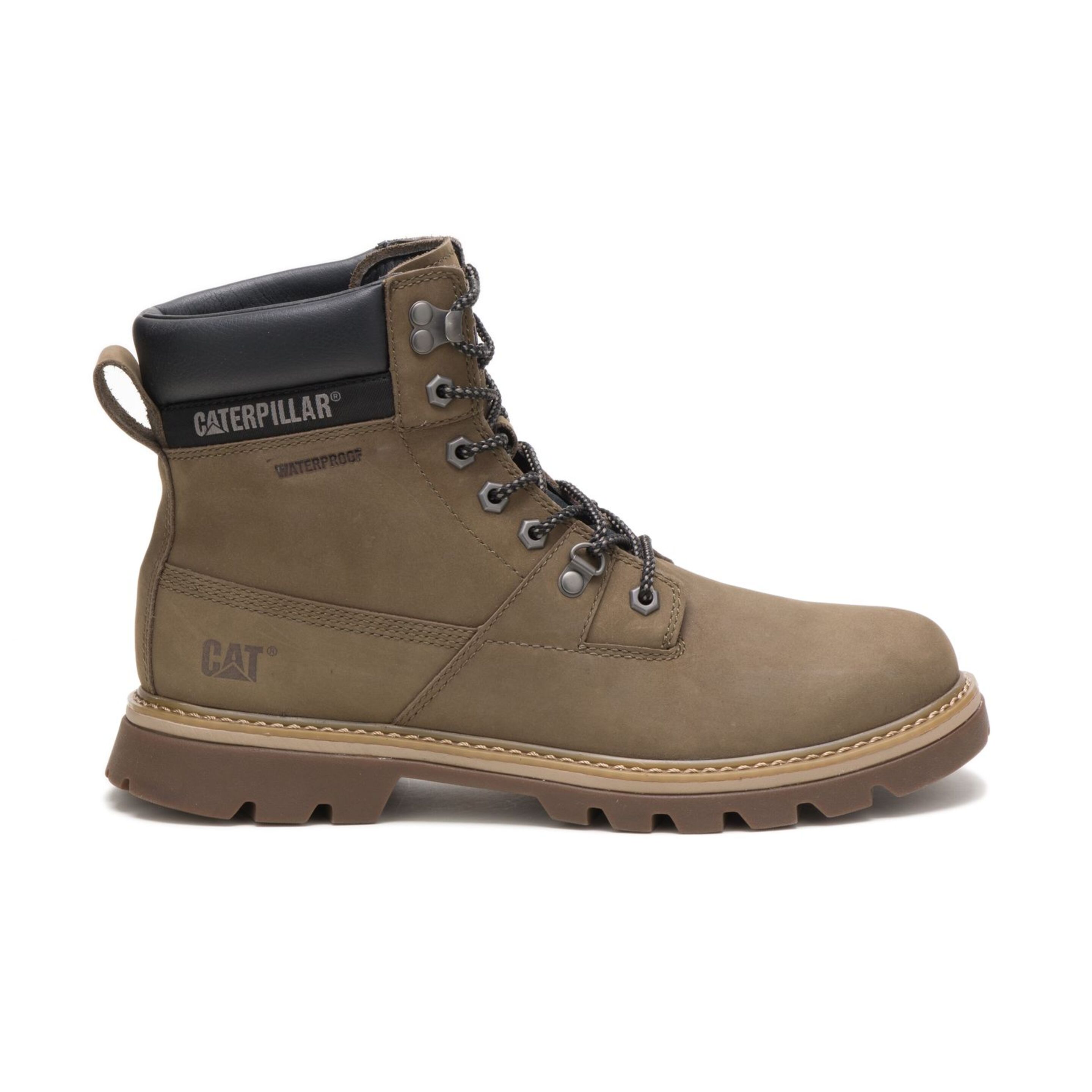 Botas De Hombre Ryman Wp Caterpillar De Cuero En Color Oliva