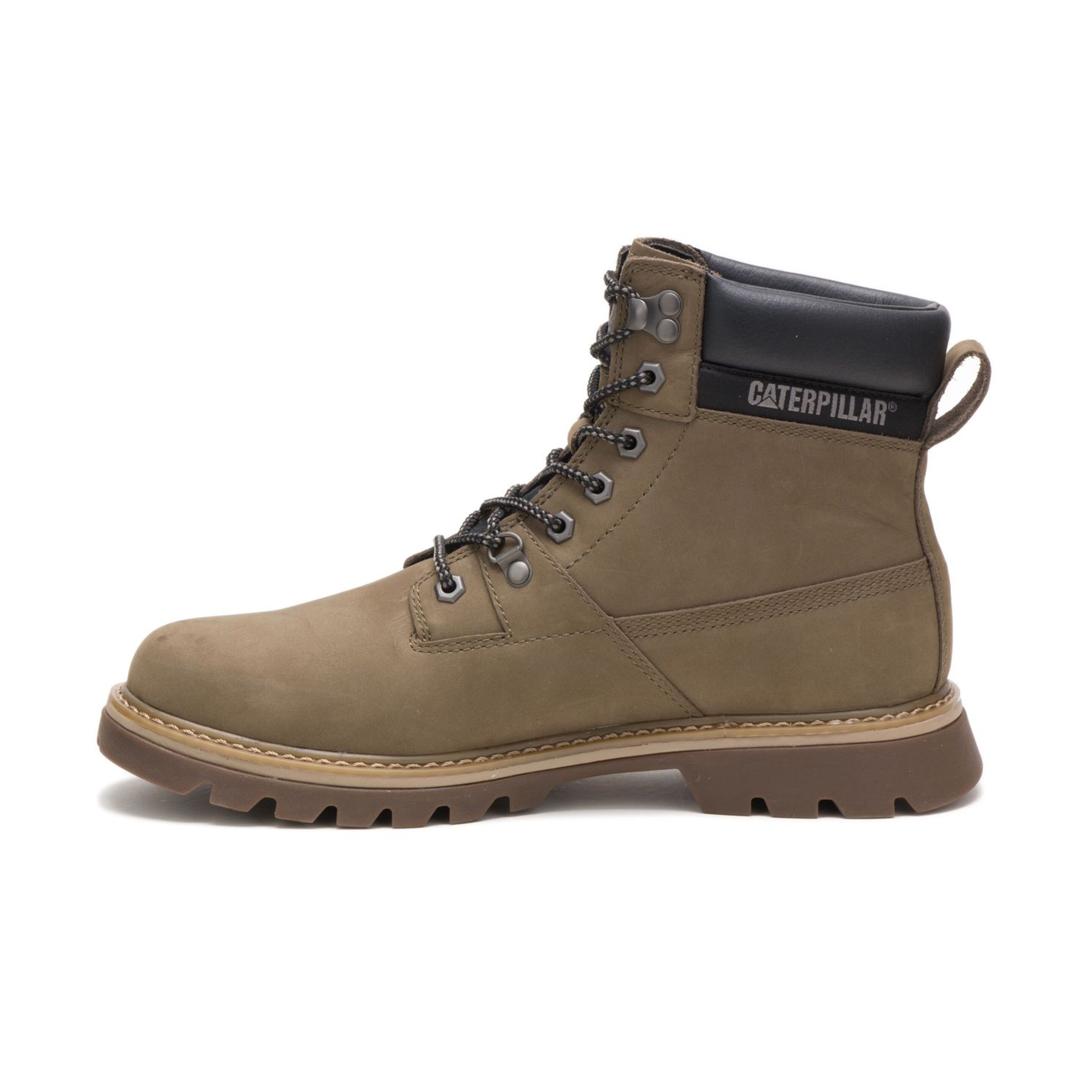 Botas De Hombre Ryman Wp Caterpillar De Cuero En Color Oliva