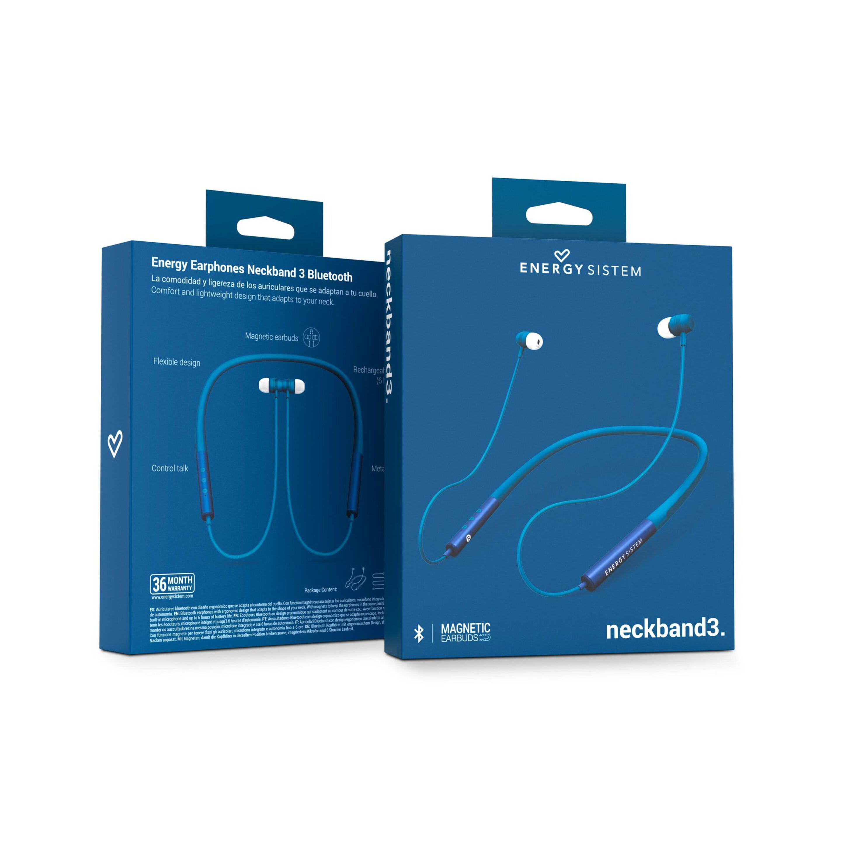 Auriculares Deportivos Energy Sistem Neckband 3 Bluetooth - Azul - Bluetooth  MKP