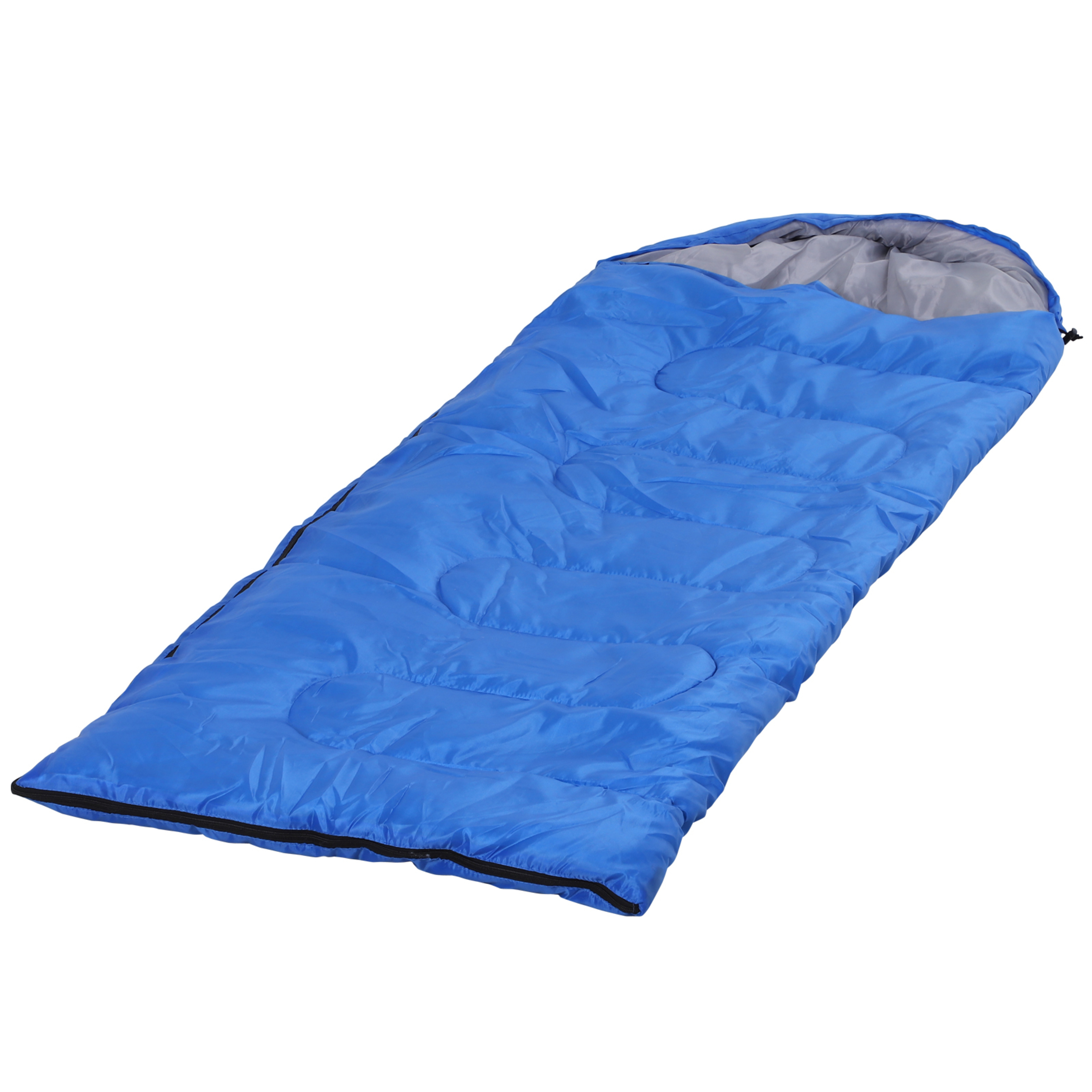 Outsunny Saco De Dormir De Camping De 1 Plaza 210x75 Cm Azul