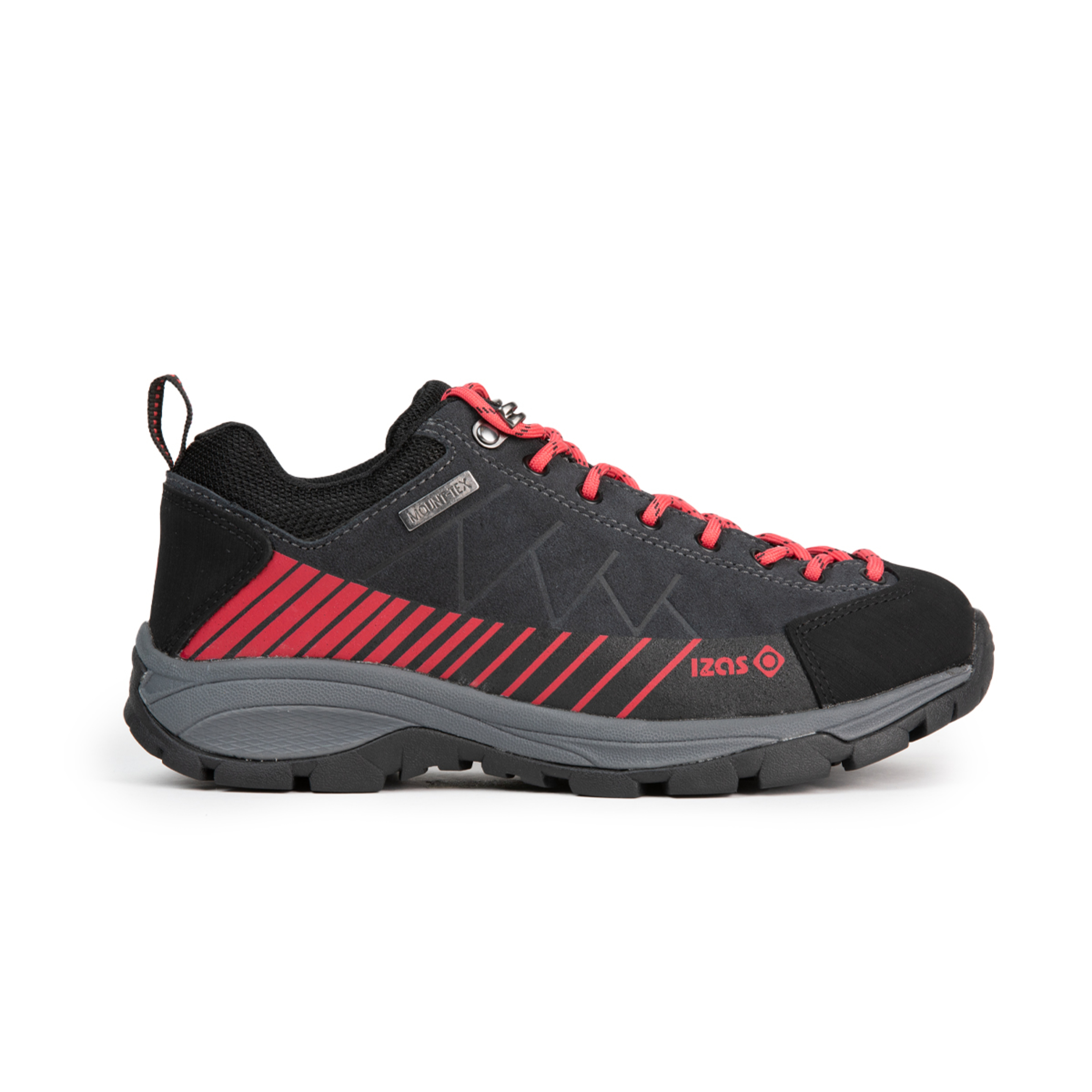 Izas Creta Sapatos De Trekking - negro-rojo - 