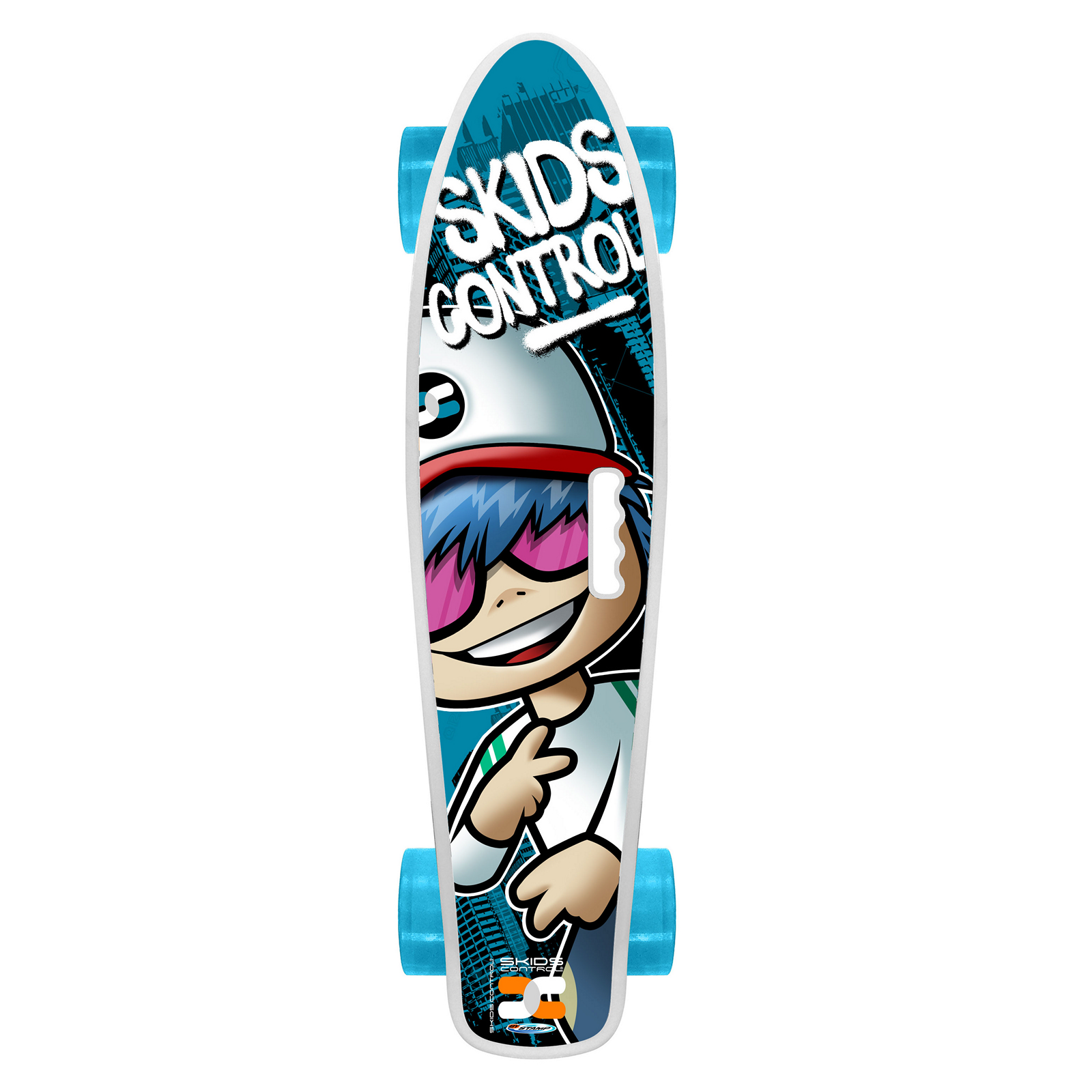 Skateboard Skids Control 22 X 6 Polegadas - azul - 