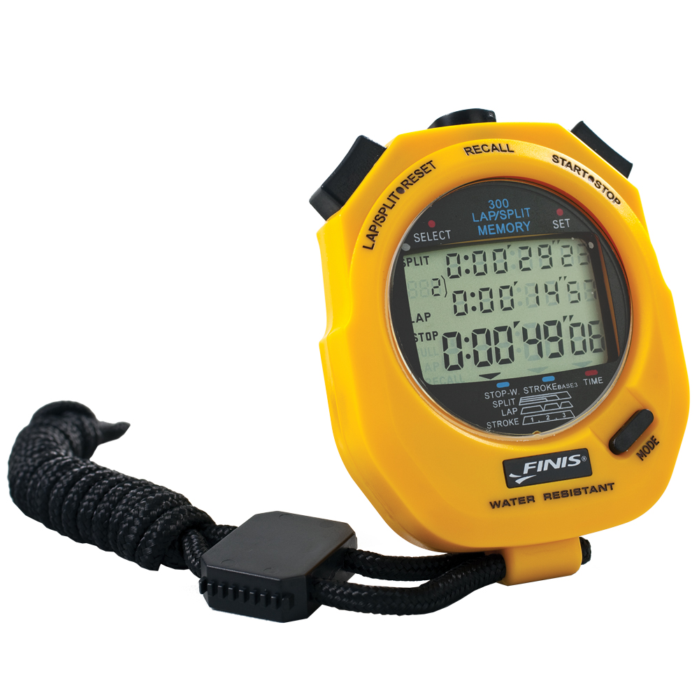 Cronómetro Pace Clock 3x300m Finis - amarillo - 