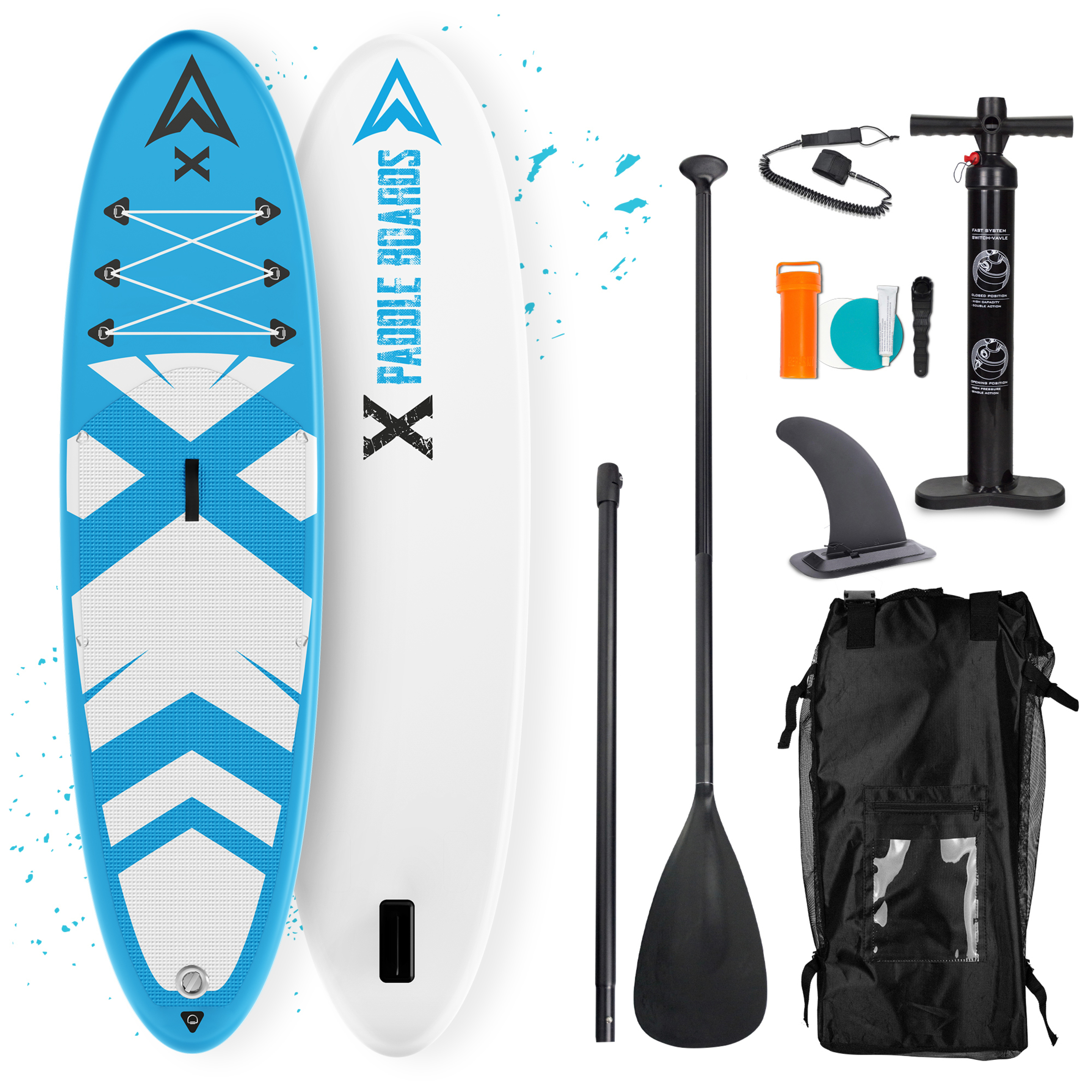 Tabla De Paddle Surf Hinchable  X-ite 335 X 84 X 15cm - azul-atolon - 