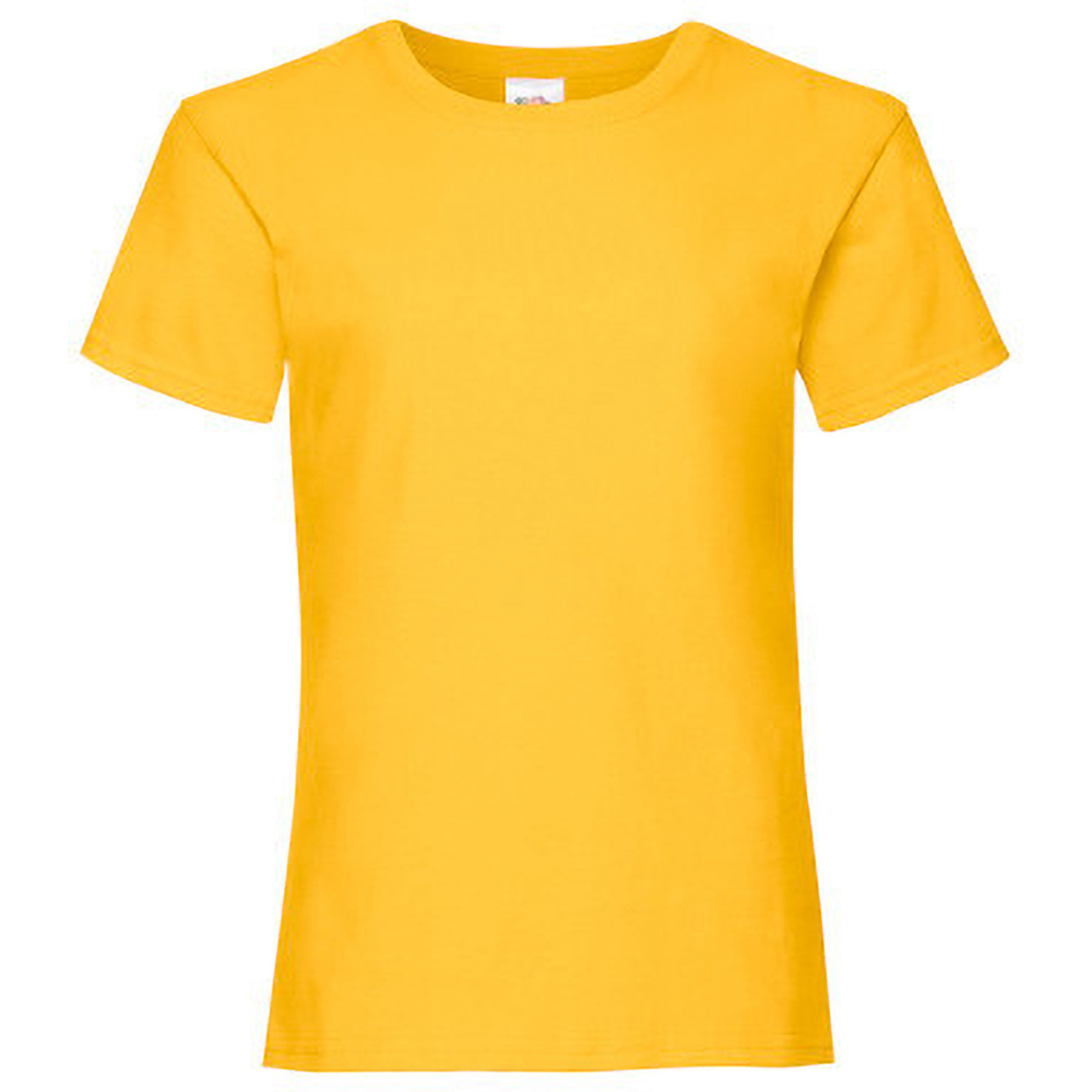 Camiseta Básica De Manga Corta 100% Algodón Primera Calidad  (paquete De 2) Fruit Of The Loom - amarillo - 