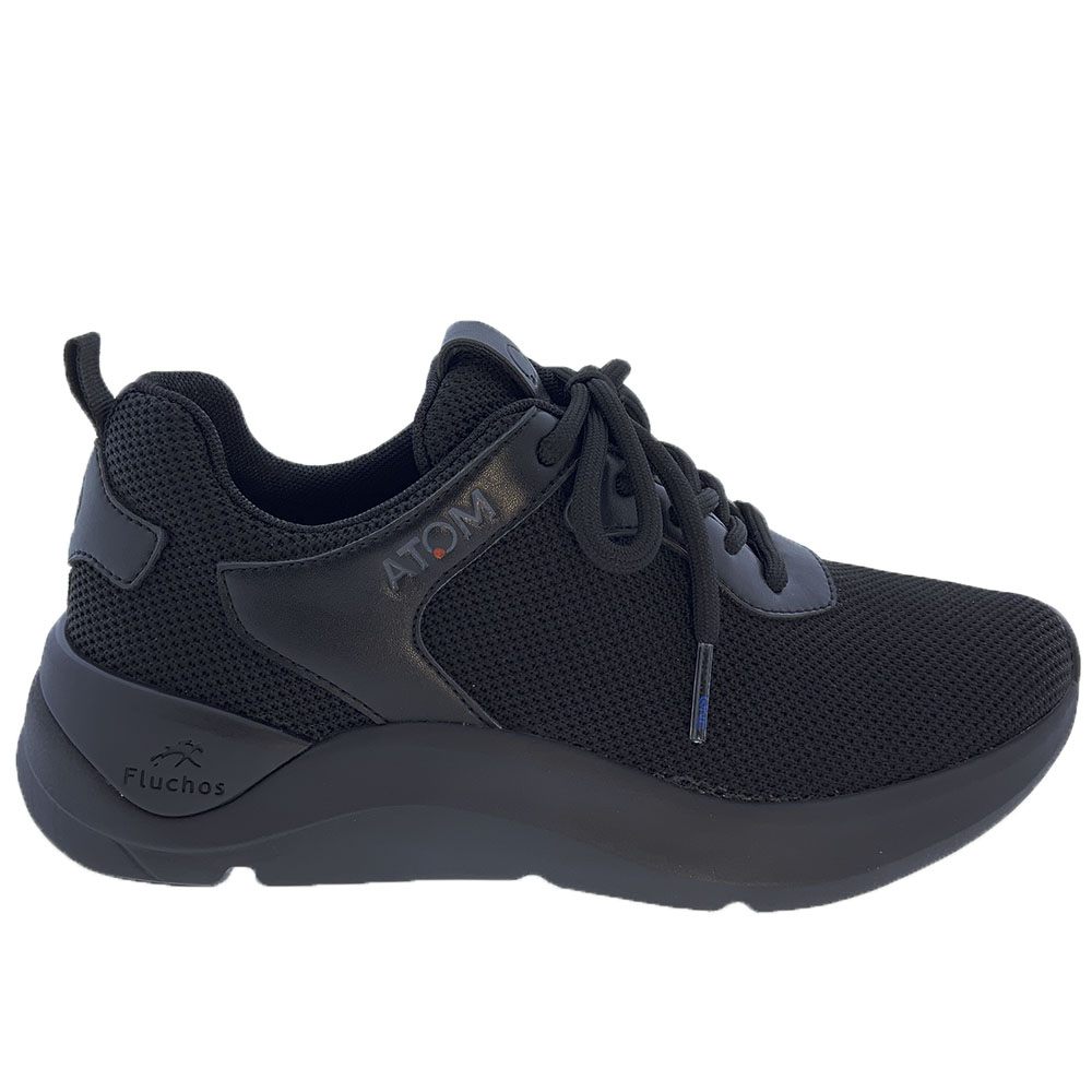 Zapatillas Fluchos Atom F1253 - Negro - Sneakers Para Mujer  MKP