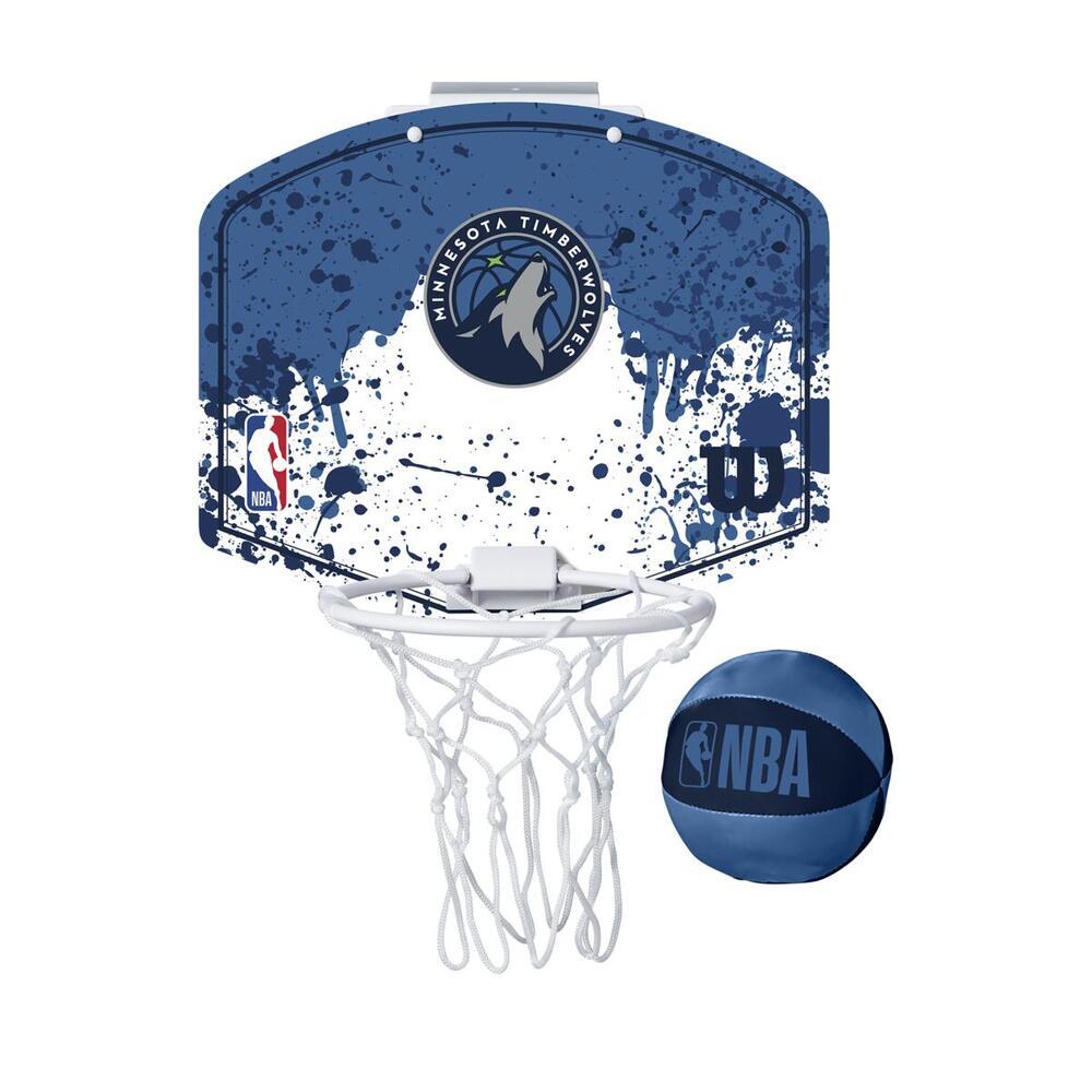 Mini Canasta De Baloncesto Wilson Nba Minnesota Timberwolves - azul - 