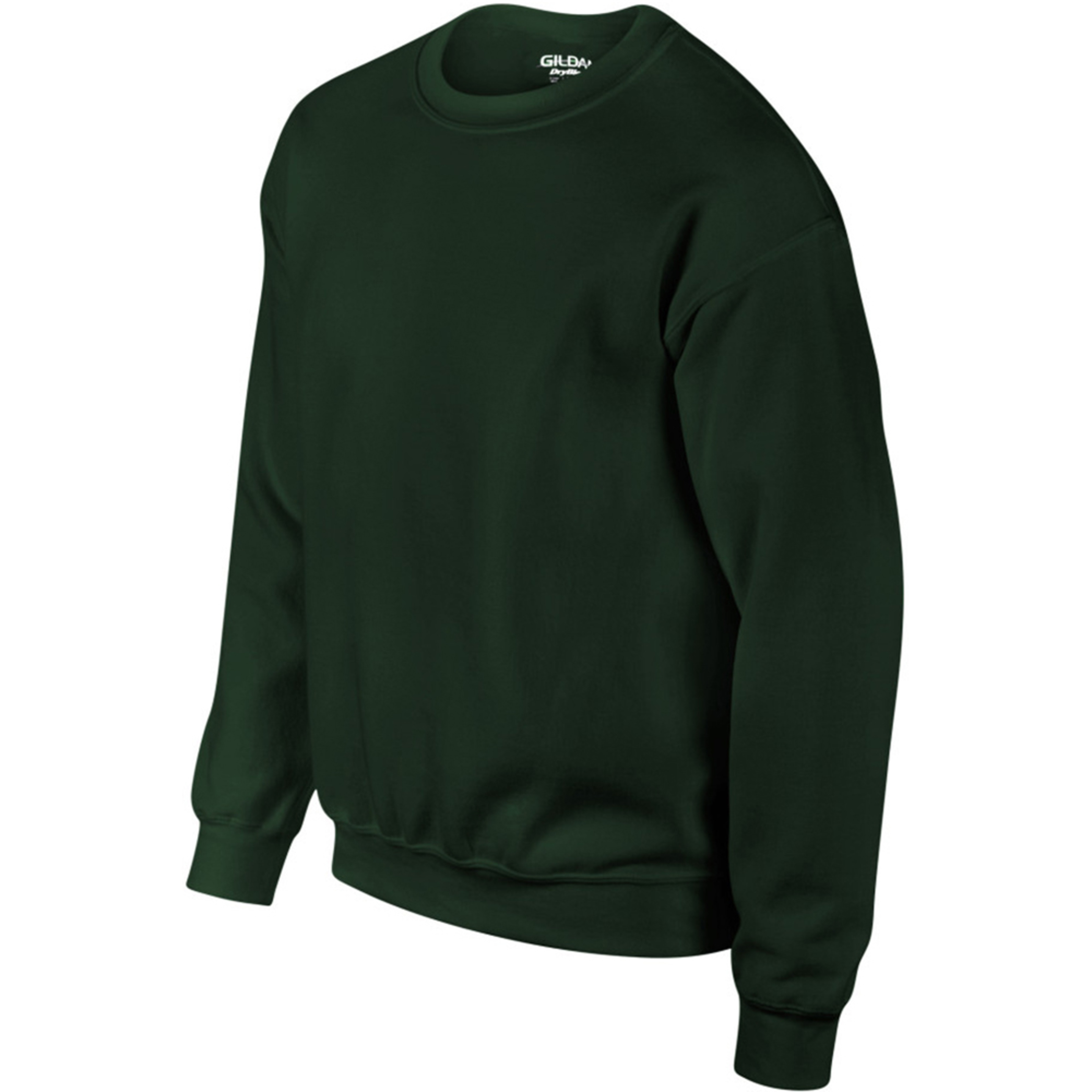 Sudadera Cuello Redondo Mangas Setin Modelo Dryblend Adultos (13 Colores) Gildan (Verde)