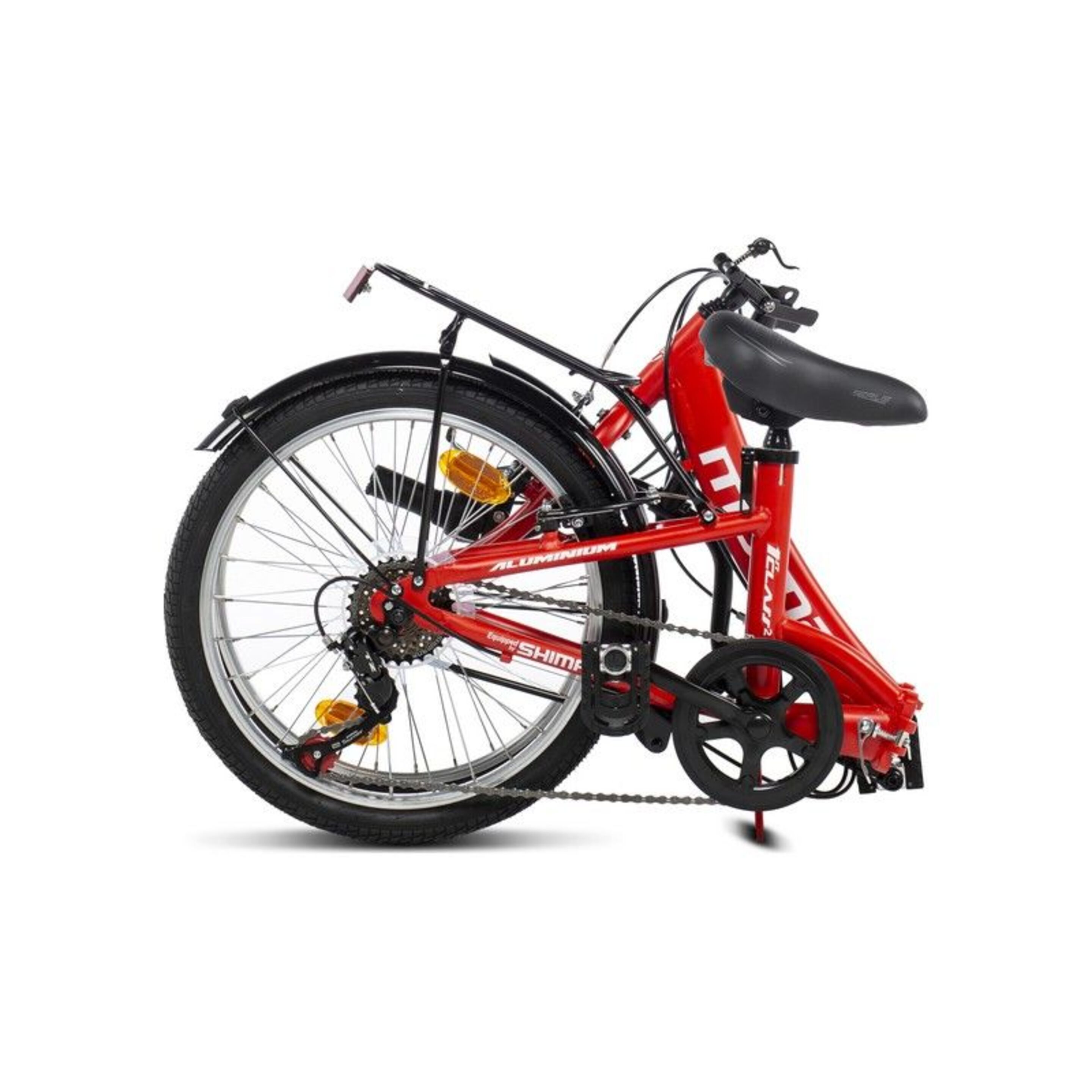 Bicicleta Plegable Urbana Moma Bikes Shimano First - Rojo - Bicicleta Plegable Firstclass 20"  MKP