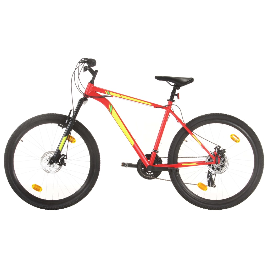 Bicicleta Montaña Vidaxl 21 Vel 27,5 " Rueda 50cm - rojo - 