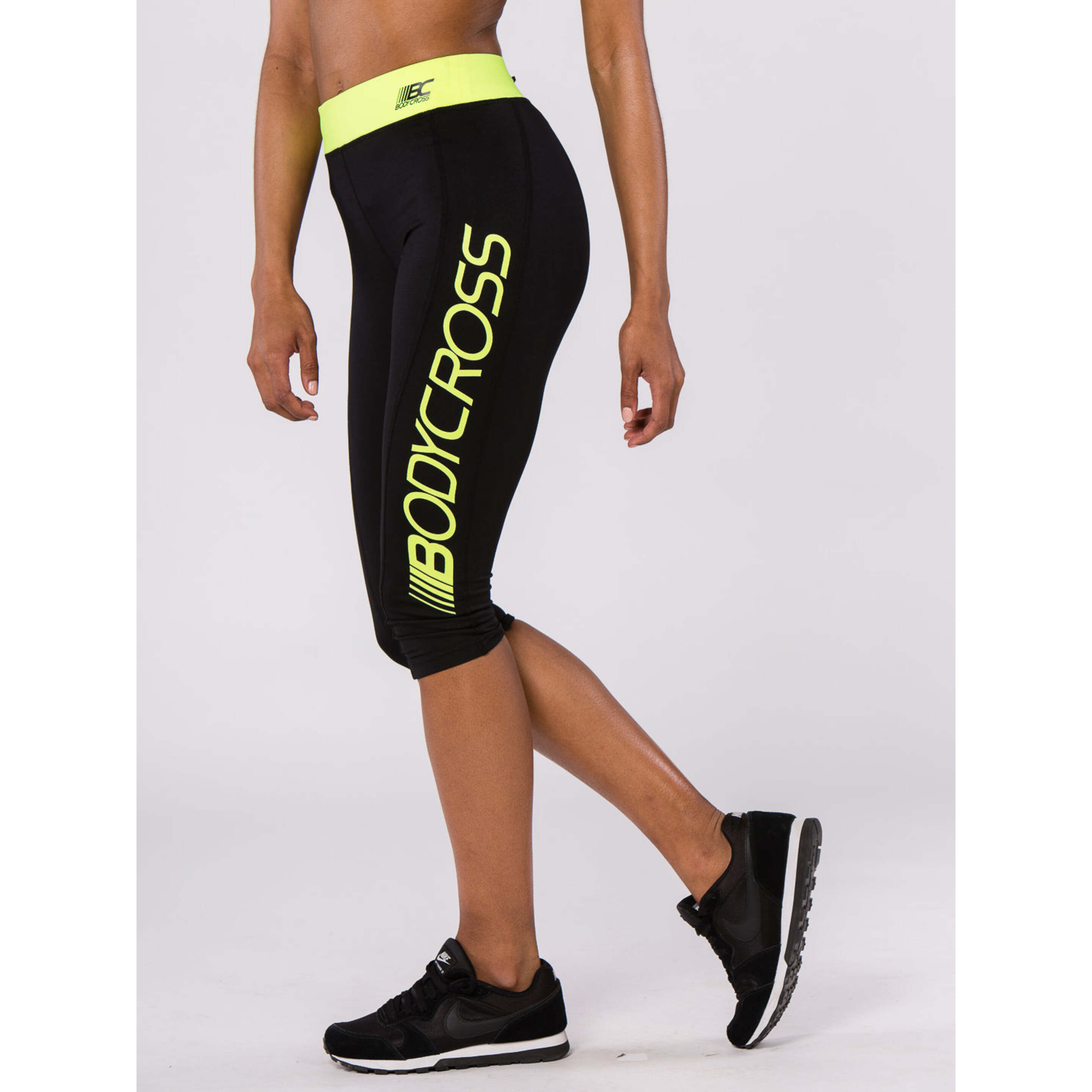 Legging De Corrida Paula ¾ Preta