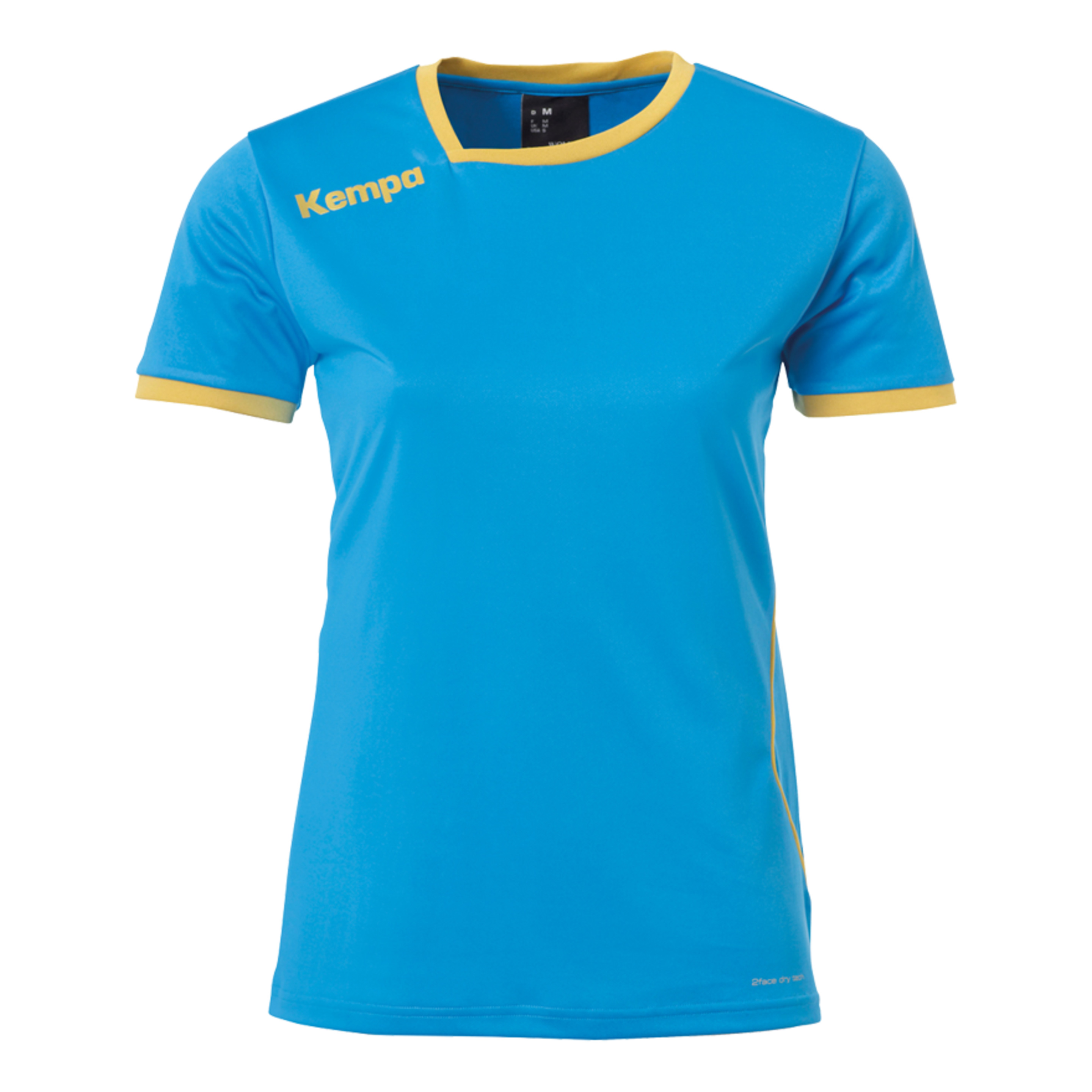 Curve Camiseta Mc De Mujer Kempa Azul/dorado Kempa - azul - Curve Camiseta Mc De Mujer Kempa Azul/dorado Kempa  MKP