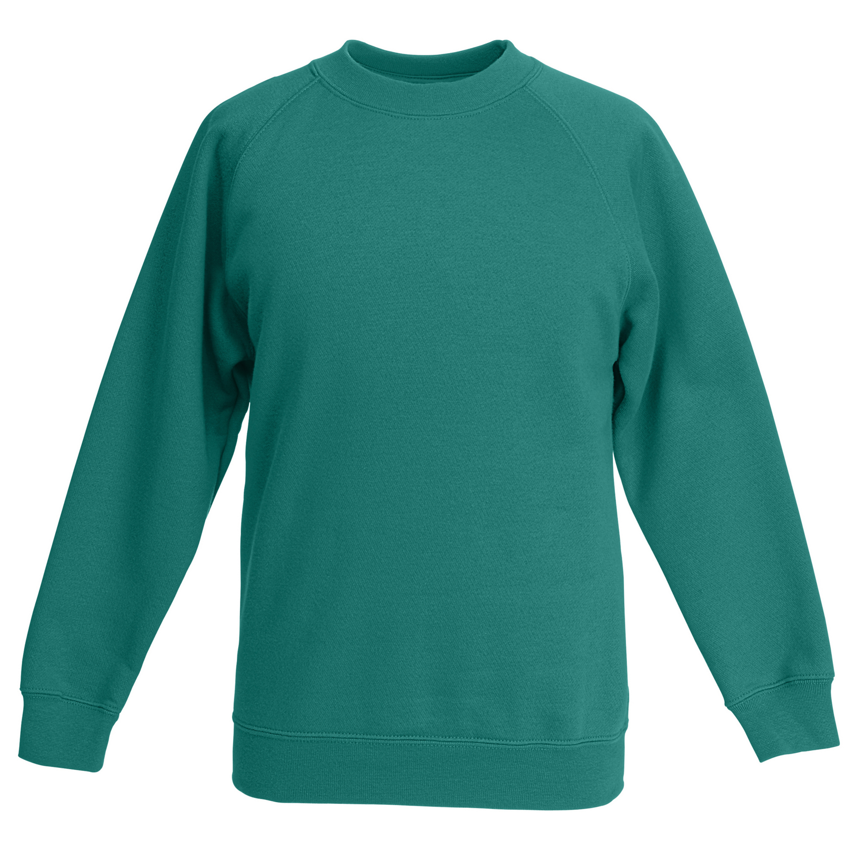 Fruit Of The Loom - Sudadera Modelo Con Mangas Raglan Unisex Niños Niñas (Paquete De 2) (Verde