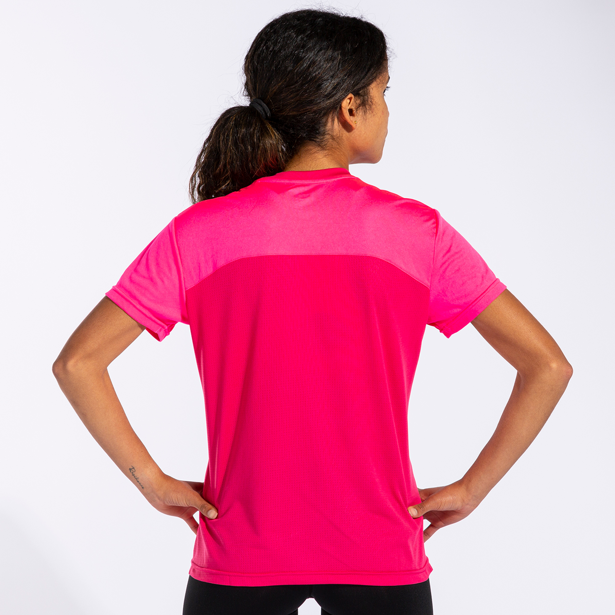 Camiseta Manga Corta Joma Winner Ii Rosa Flúor