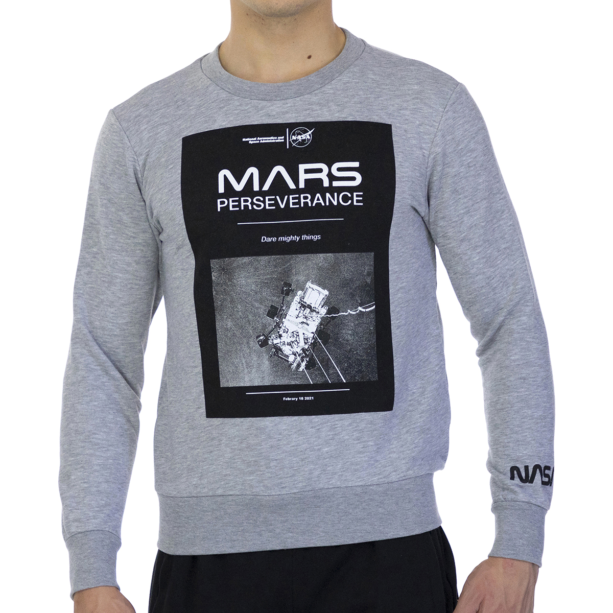 Sudadera Básica NASA Mars03s - gris - 