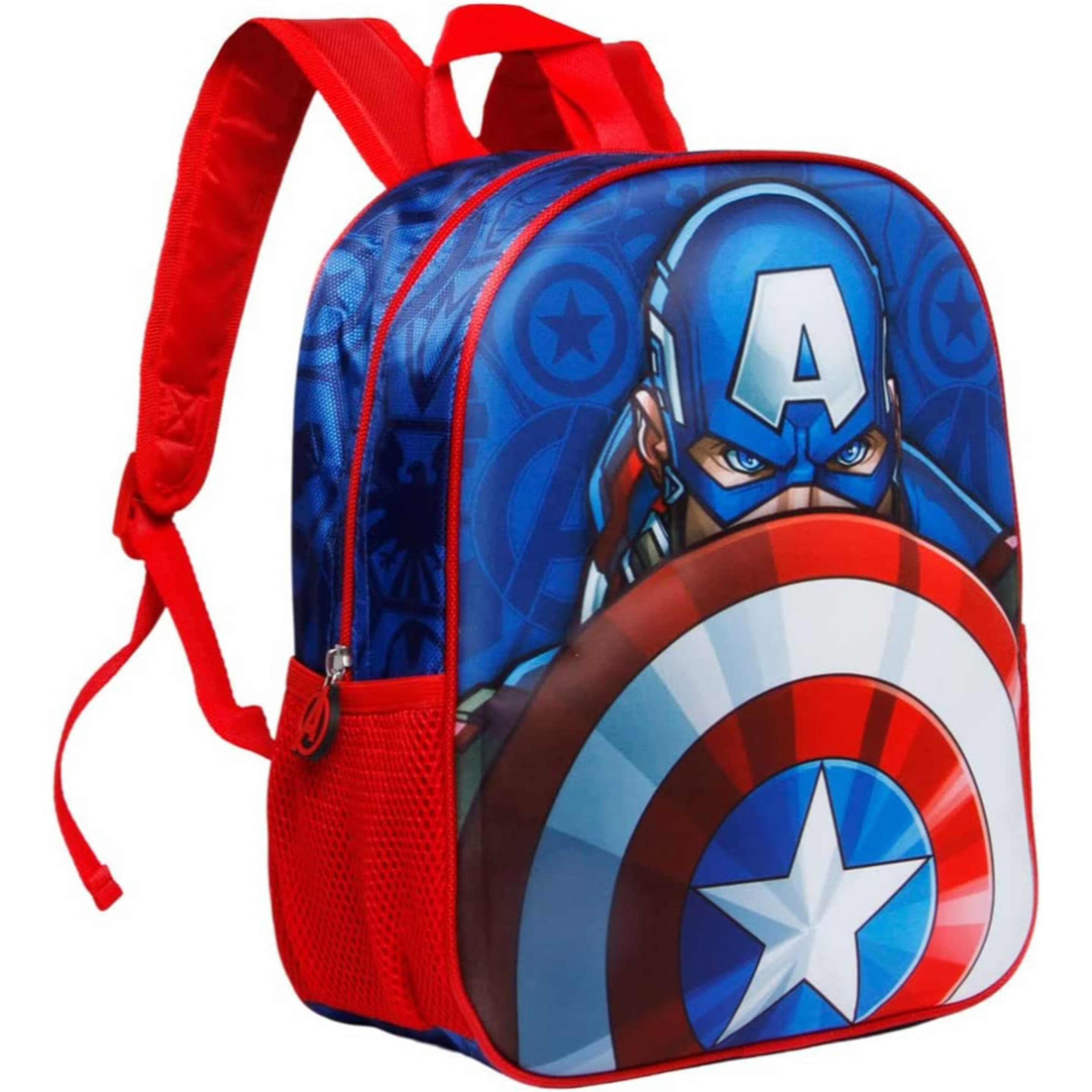 Mochila Capitán América Con Forma 3d