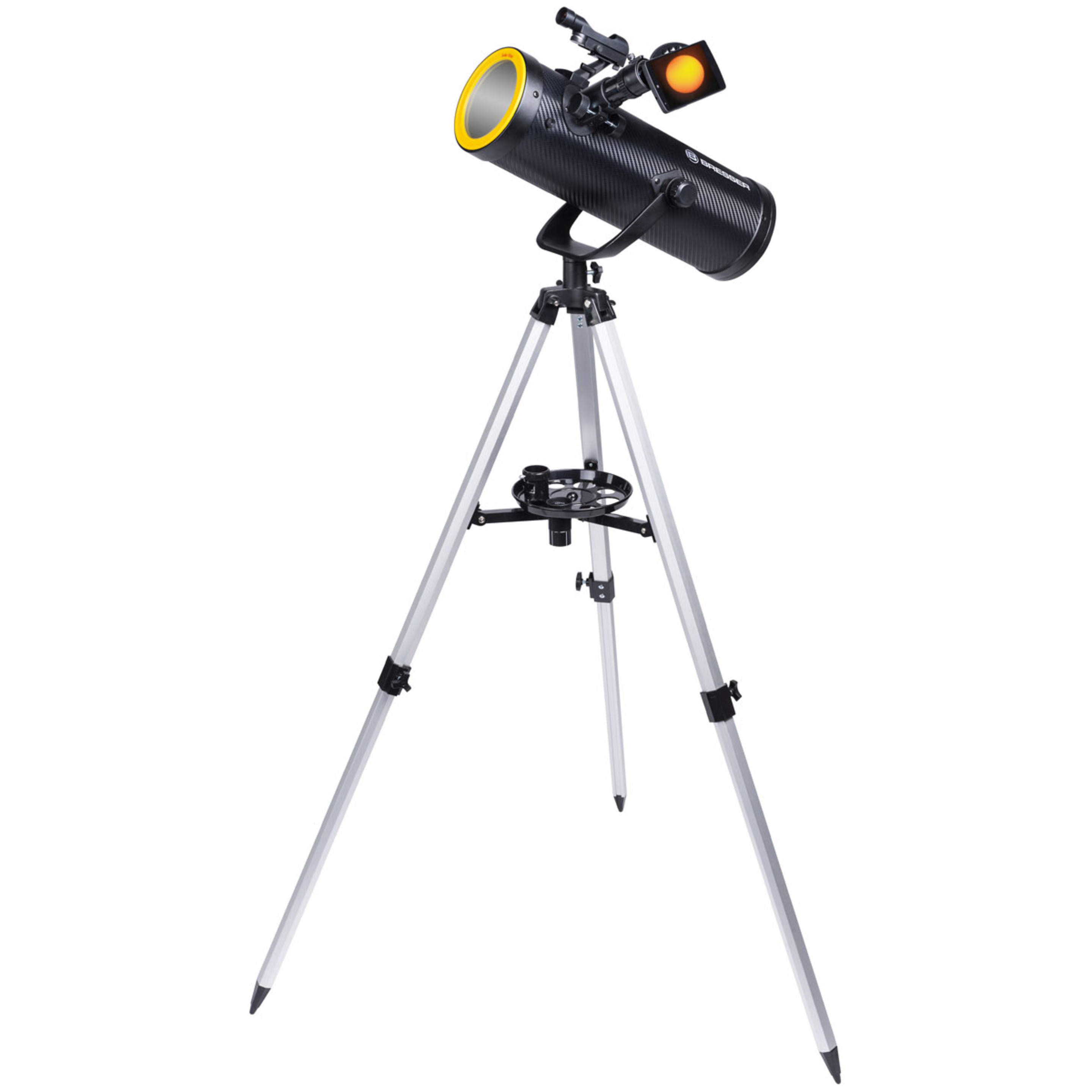 Bresser 114/500 Az Solarix Telescópio Refletor Com Filtro Solar E Adaptador Móvel Bresser - negro - 