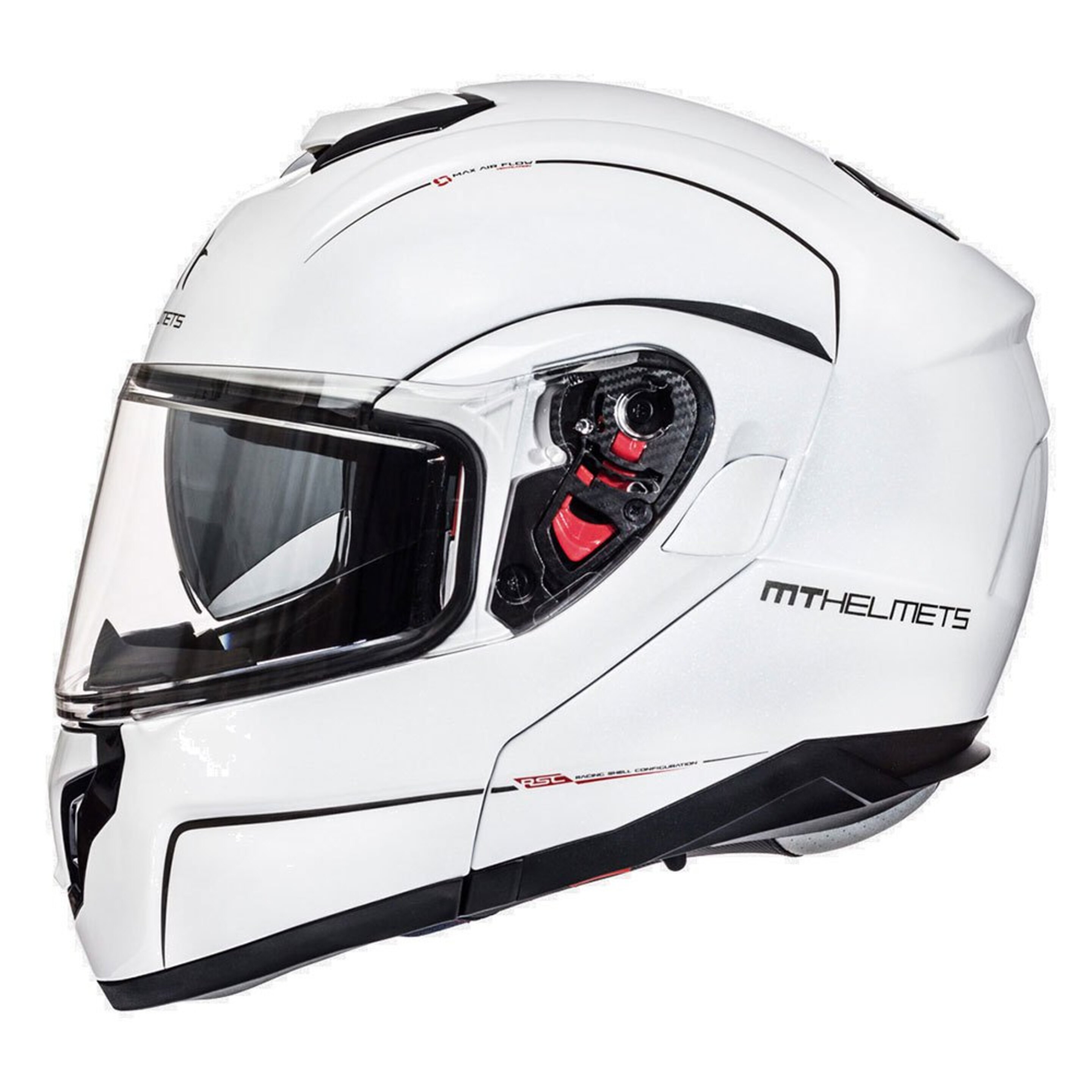 Casco Mt Fu401sv Atom Sv Solid Blanco Perla Brillo S