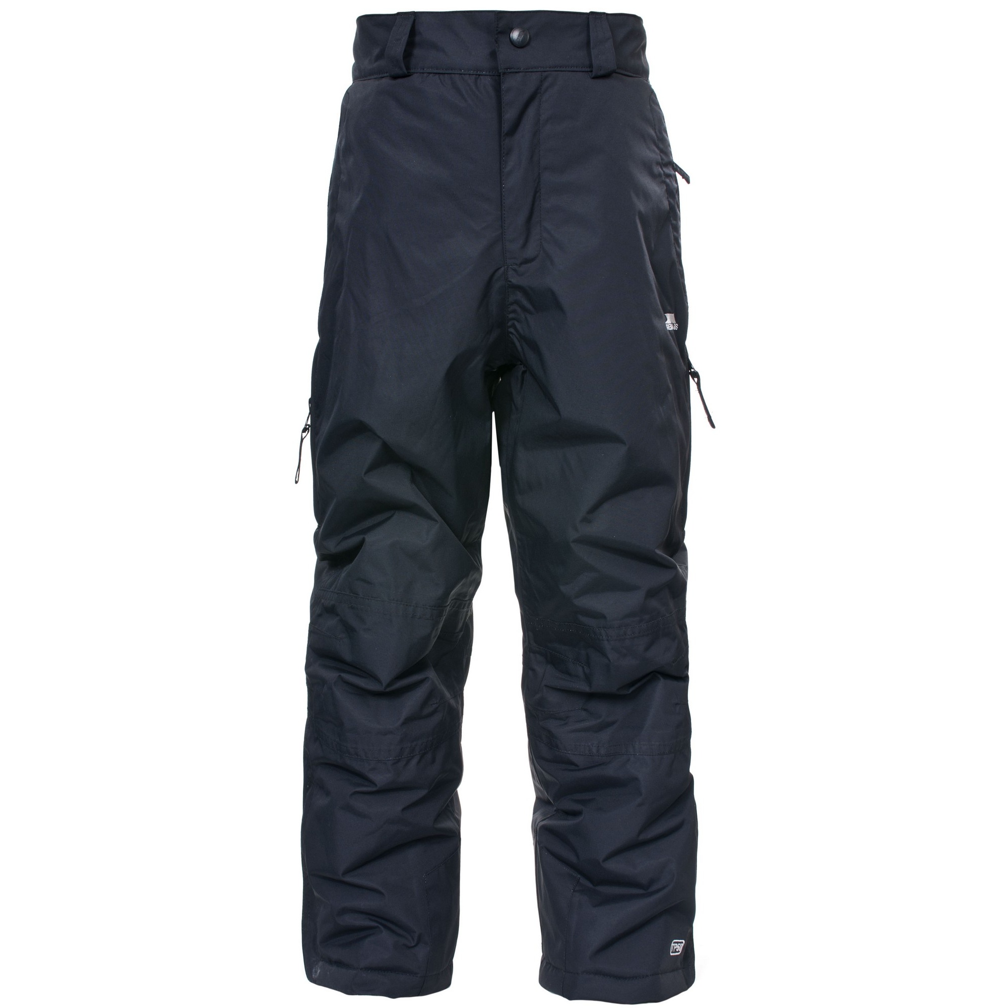 Kids Unisex Ski Pants With Detachable Braces Trespass Marvelous - negro - 