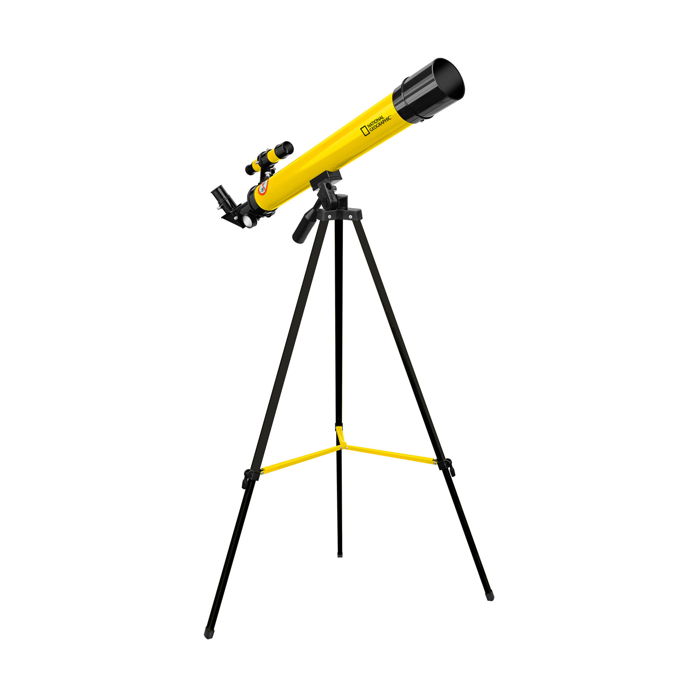 Telescópio Geográfico Nacional + Conjunto Inicial De Microscópio Iii Para Crianças - Preto/Amarelo | Sport Zone MKP