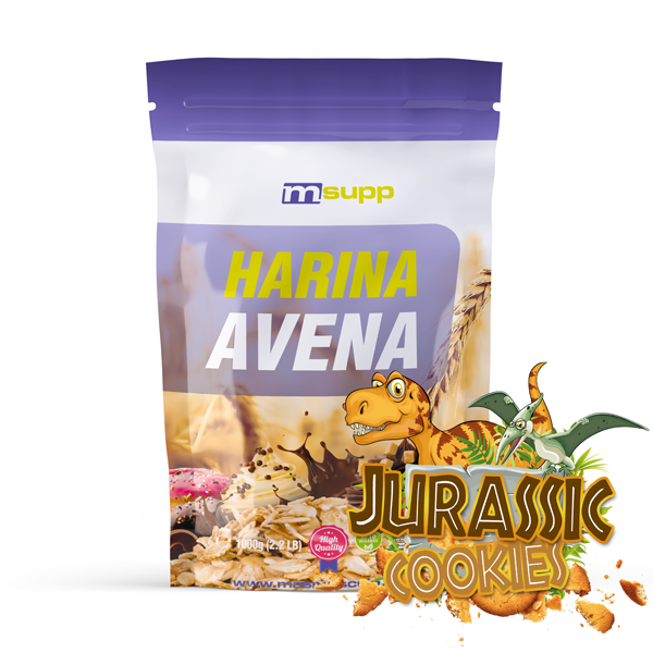 Harina De Avena - 1kg De Mm Supplements Sabor Jurassic Cookies -  - 