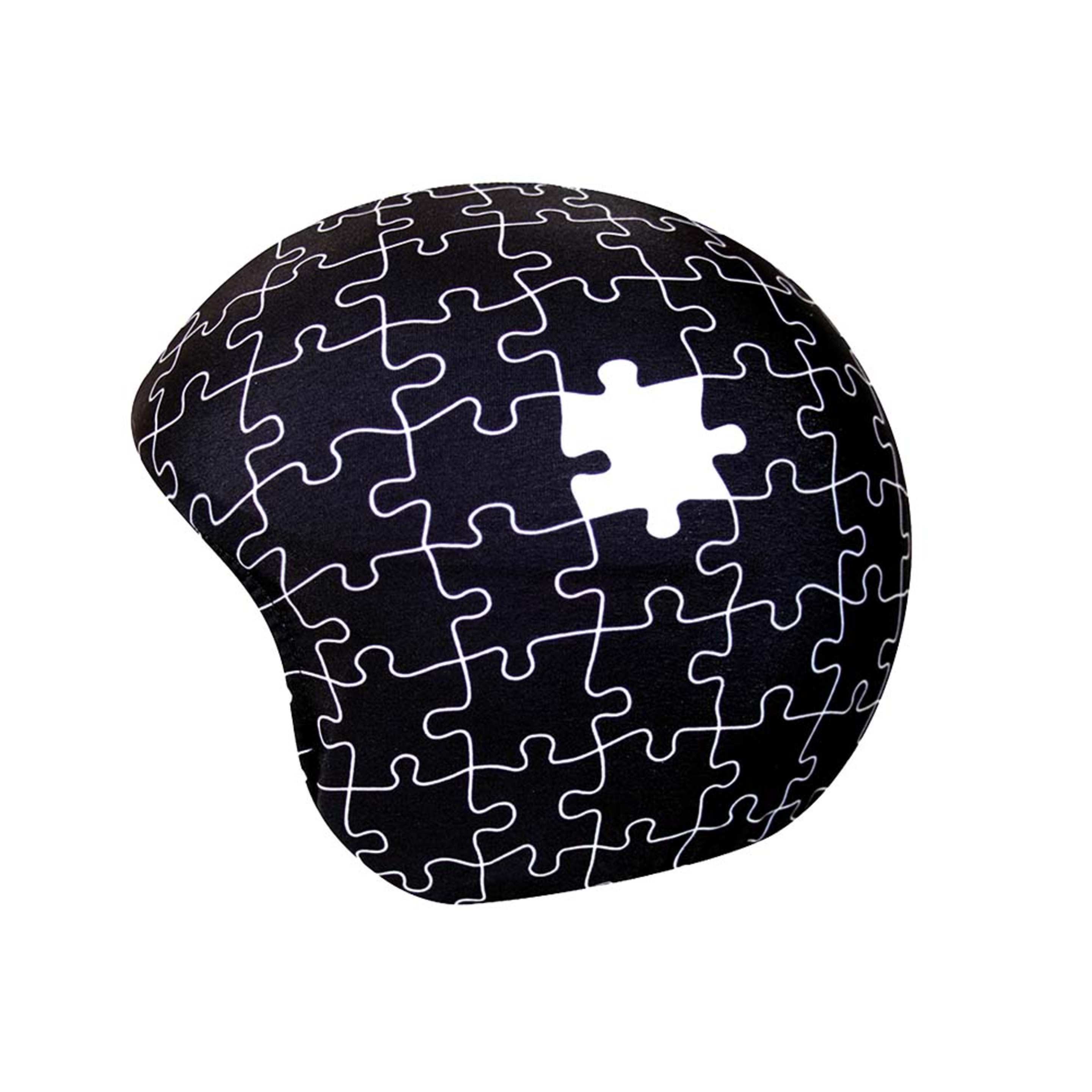 Funda Para Casco Multideporte Puzzle - Negro - Funda Con Estampado De Puzzle En Negro Y Blanco. Elegante Y Original. ¡cuidado!!! ¡falta Una Pieza!  MKP