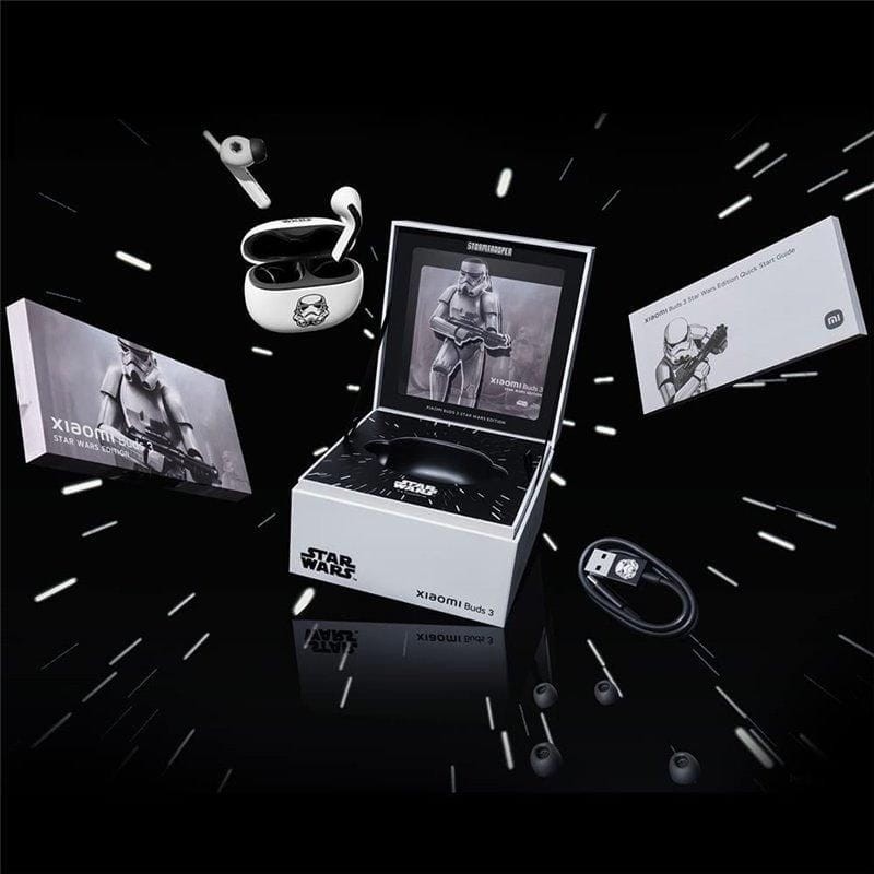 Auriculares Inalambricos Xiaomi Buds 3 Star Wars Edition - Blanco Brillo - Auriculares Stormtrooper  MKP