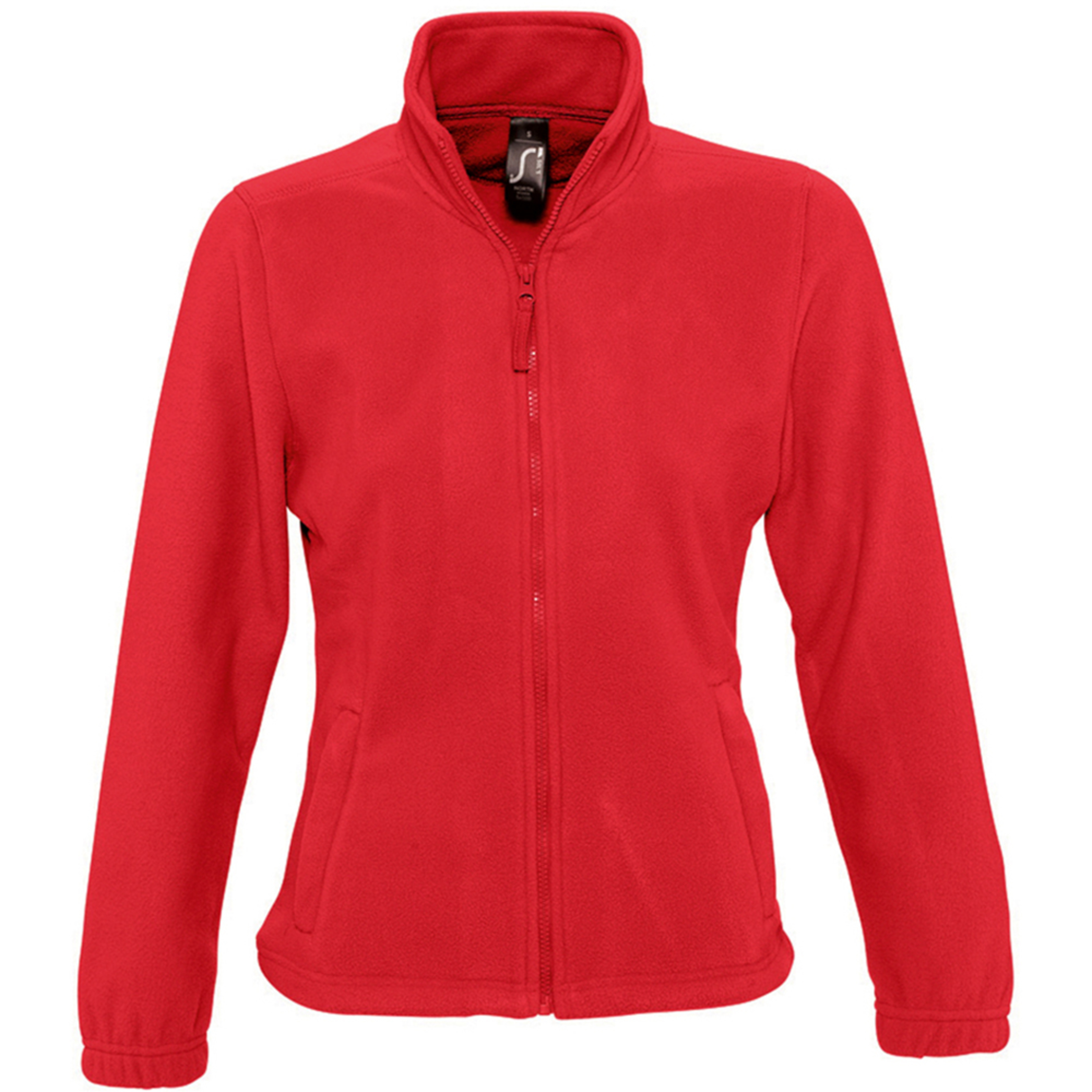 Chaquetilla Polar Con Cremallera Completa Modelo North Para Mujer Sols (Rojo)