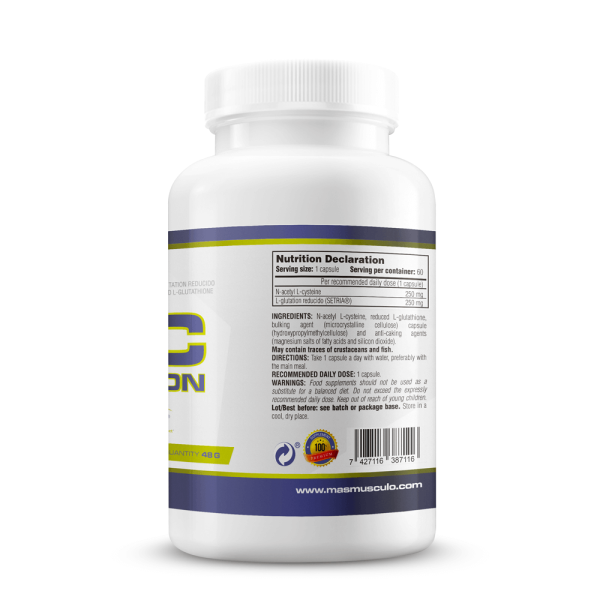 Nac & Glutatión - 60 Cápsulas Vegetales De Mm Supplements