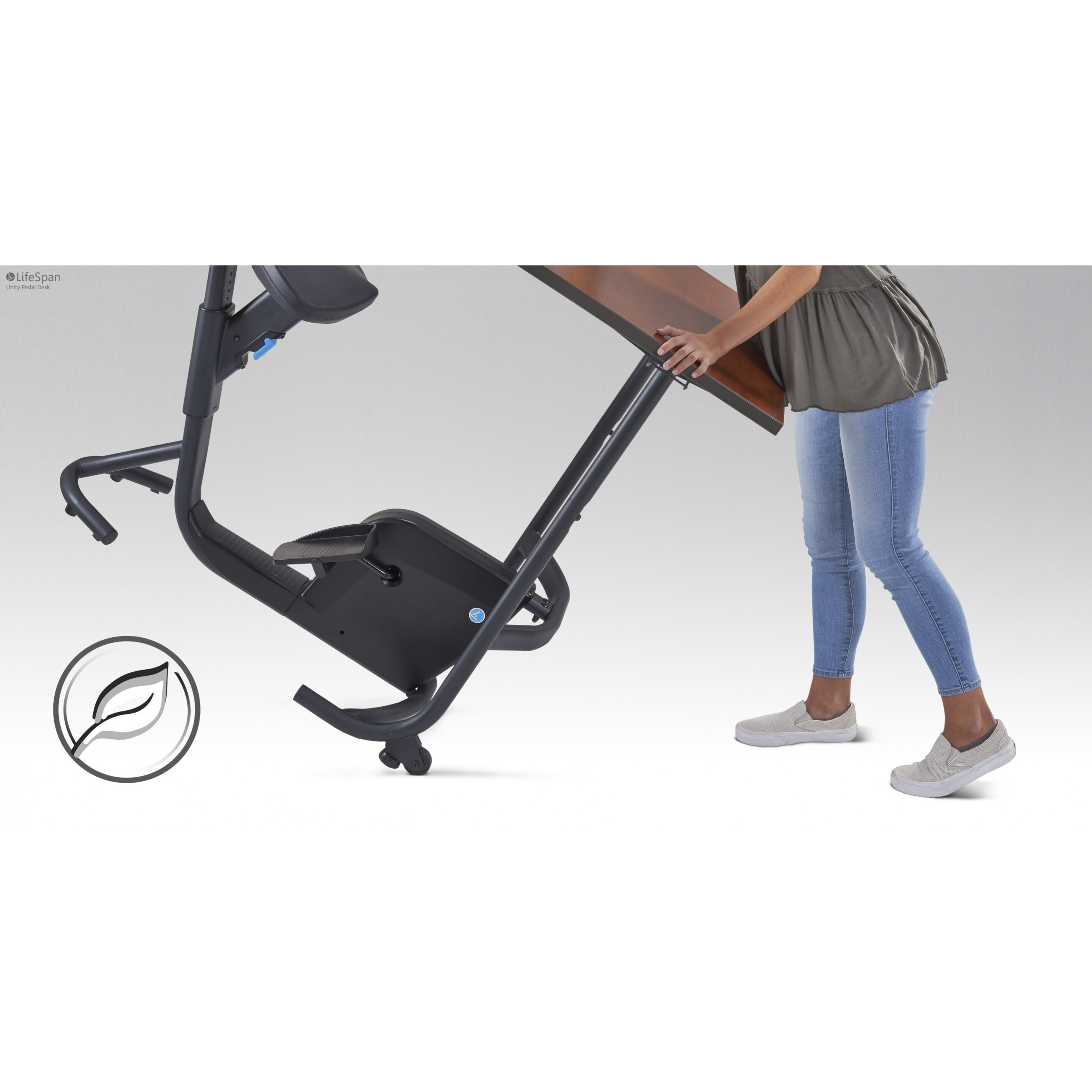 Bicicleta Estática Con Escritorio Lifespan Fitness Unity - Antracita - Producto De Lifespan Fitness  MKP