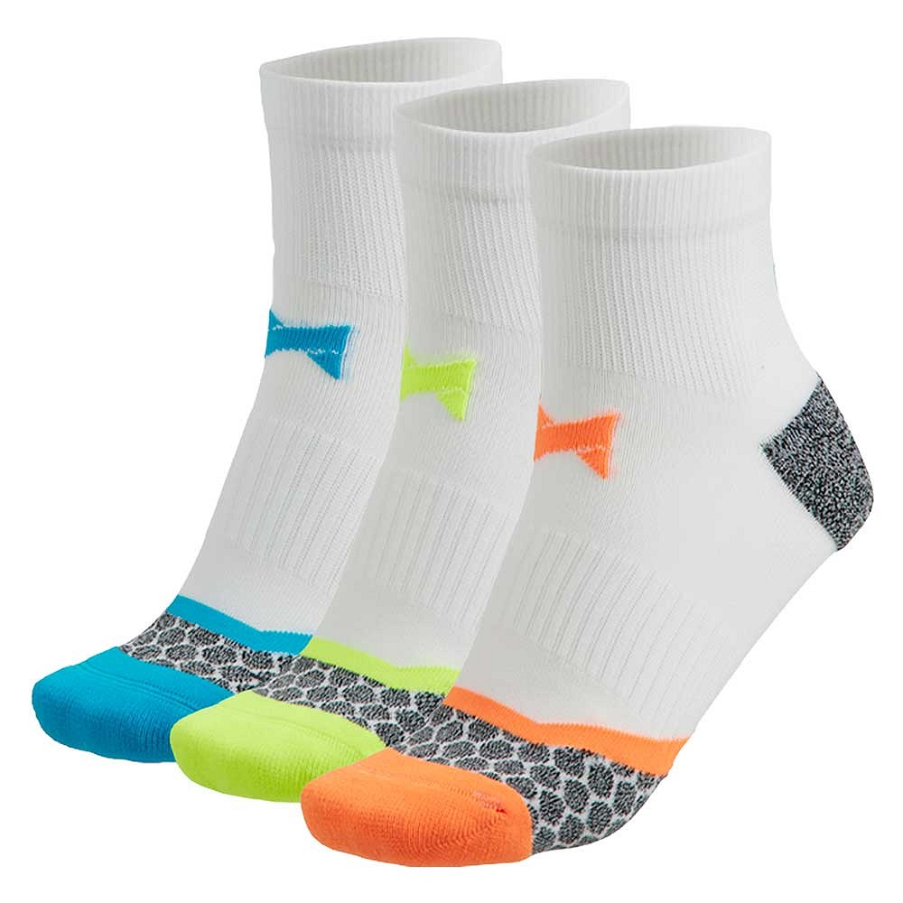 Paquete 3 Pares Calcetines Xtreme Sockswear Técnicos De Running - Blanco - Reflector Por Detrás  MKP
