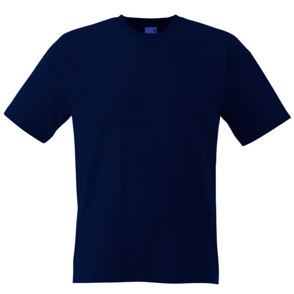 Camiseta Básica De Manga Corta De Calidad Fruit Of The Loom Original - azul - 
