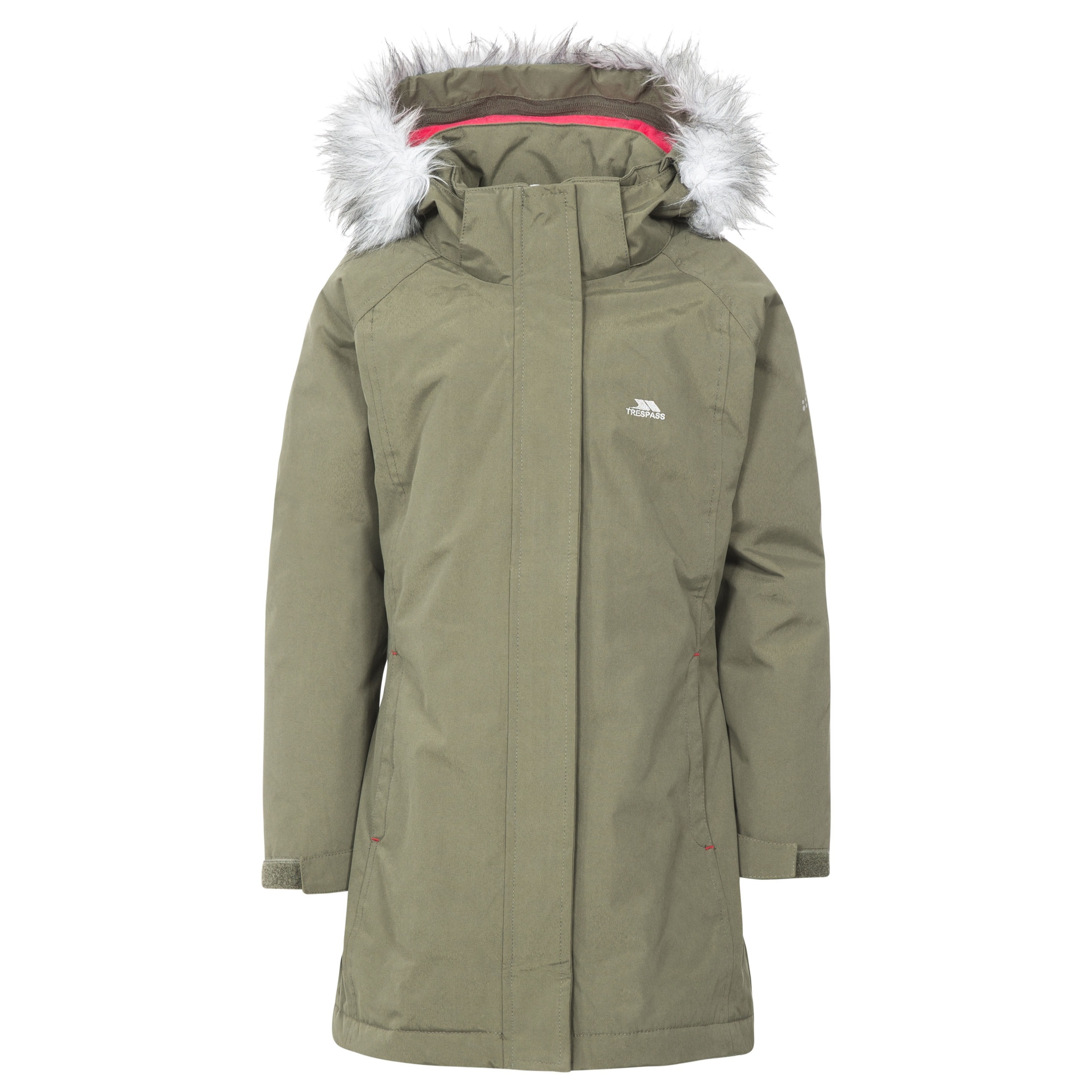 Abrigo Parka Impermeable Modelo Fame Para Niñas Trespass (Verde_oscuro)