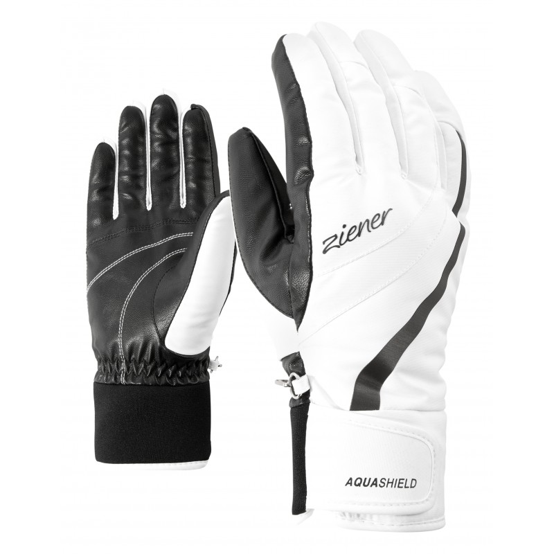 Guantes Esquí Ziener Kitty As(R) Lady Glove - blanco - 
