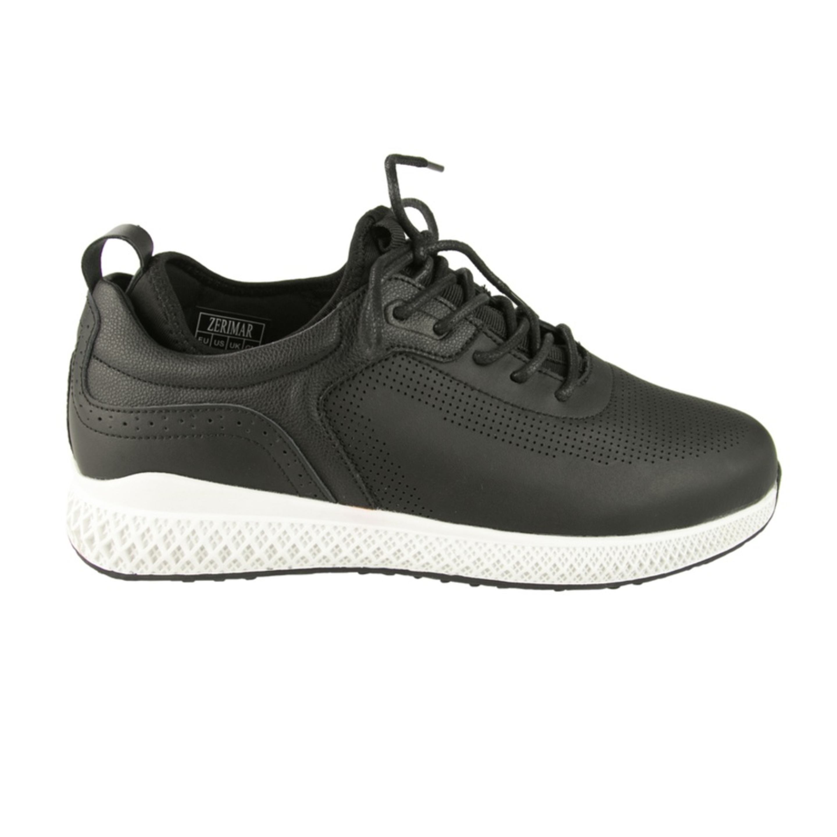 Zapatos De Golf Zerimar Con Troquelados - Negro - Zapatos Golf Hombre Zapatillas Piel  MKP