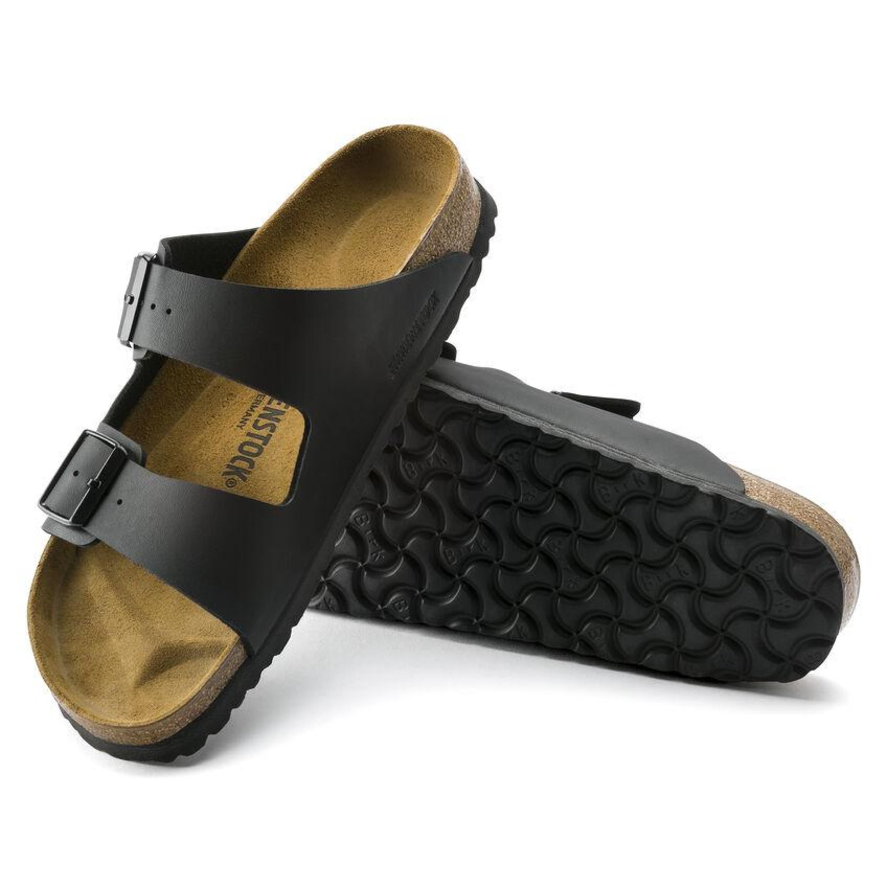 Sandalias Planas Birkenstock Arizona Bf Black