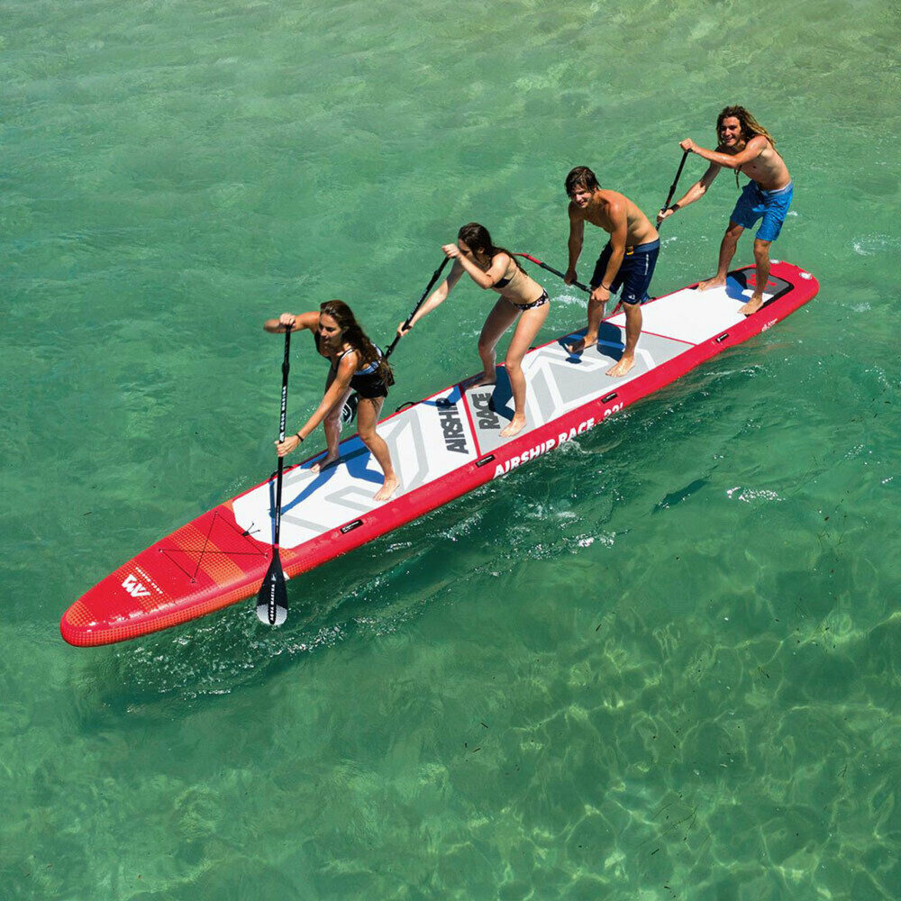 Tabla Paddle Surf Aqua Marina Airship Race 22’0 - Granate - Multiperson Series  MKP